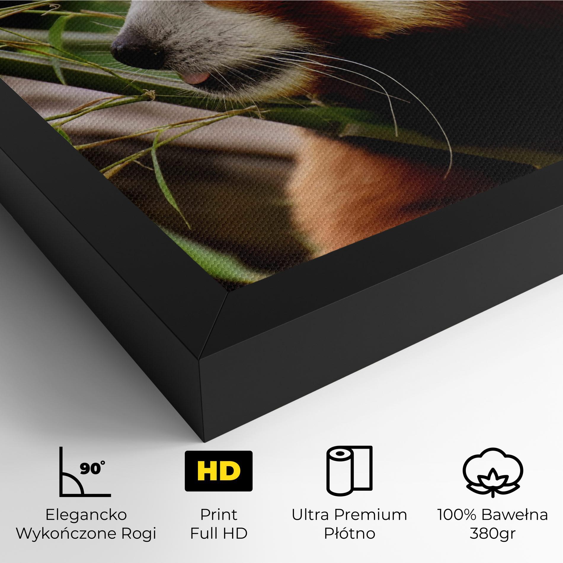 Obraz na Płótnie Cute Red Panda mockup 4