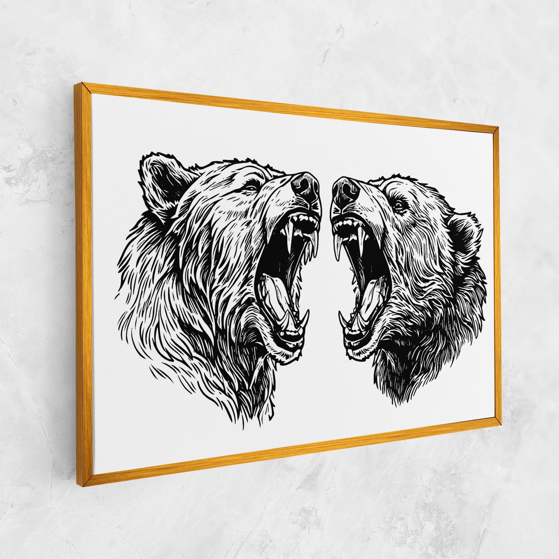 Obraz na Płótnie Bear Bite mockup 1
