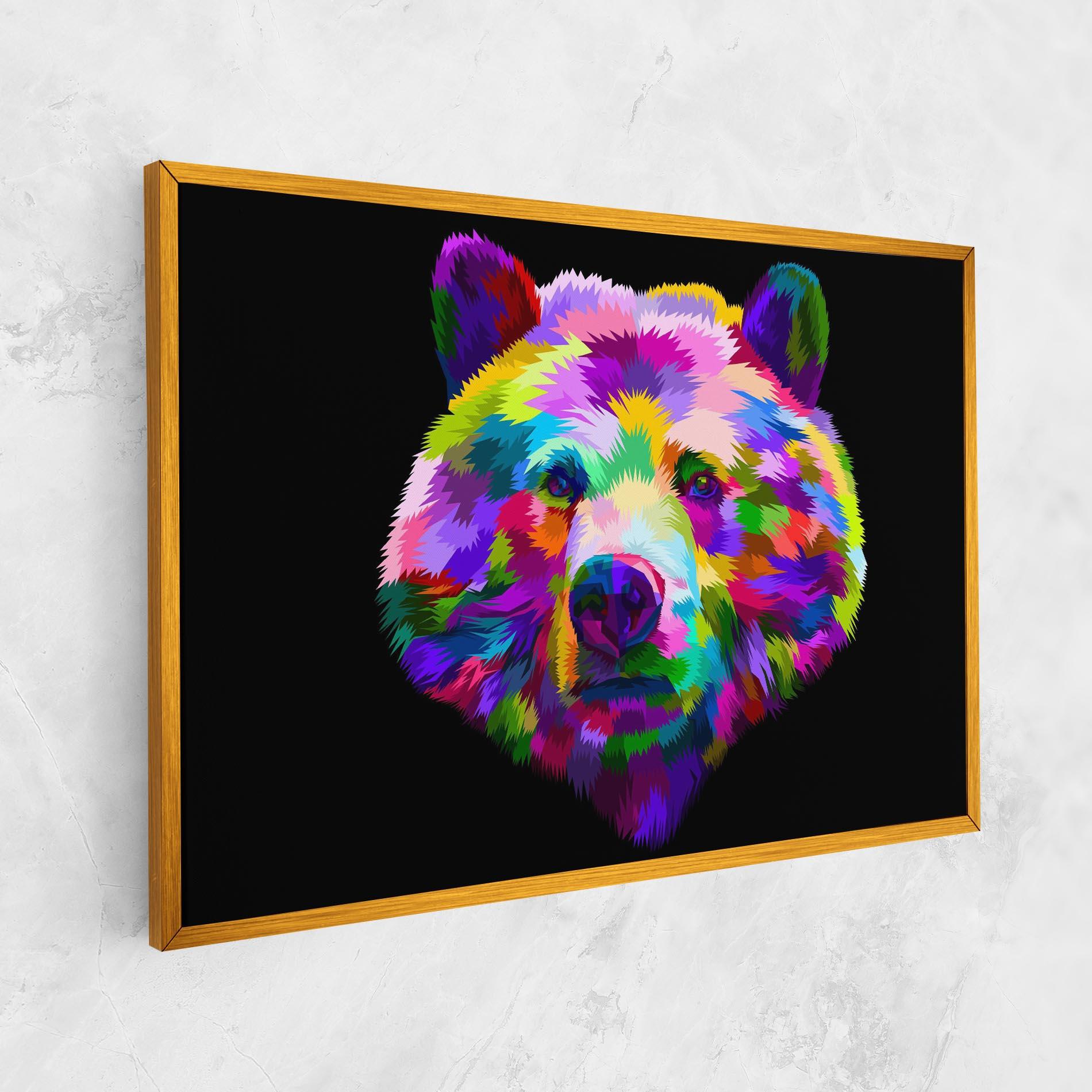 Obraz na Płótnie Bear Head Art mockup 1