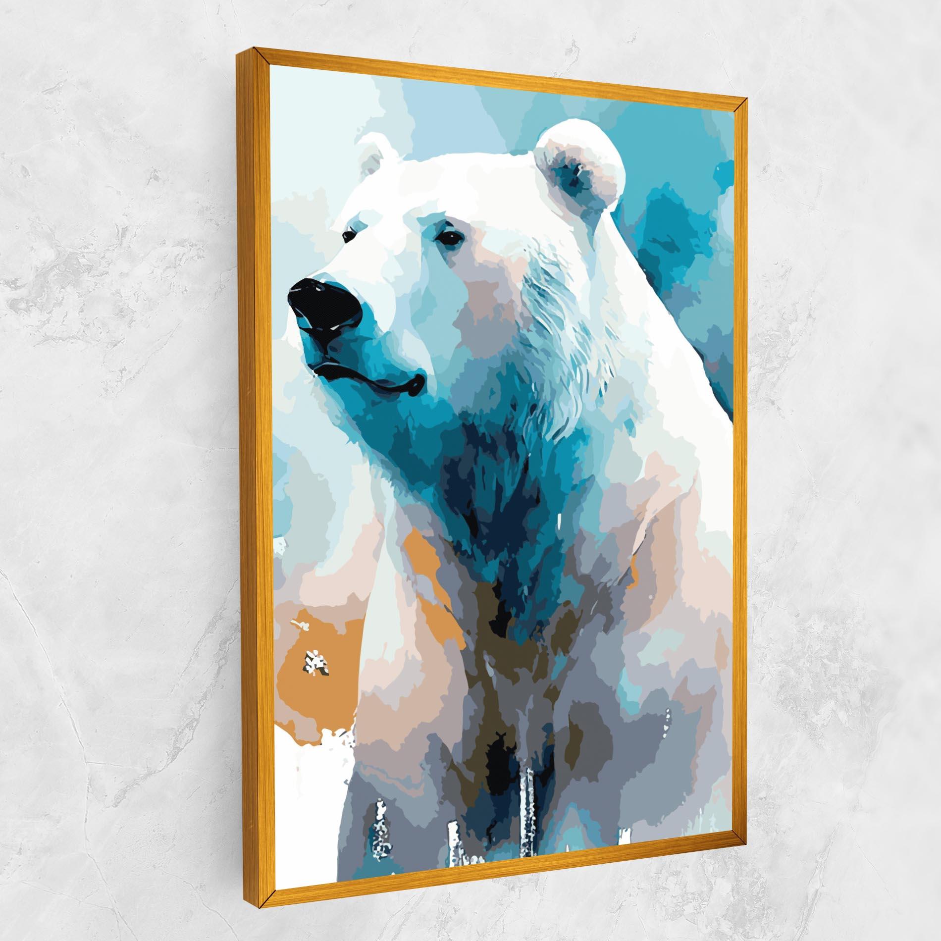 Obraz na Płótnie Beautiful Icebear mockup 1