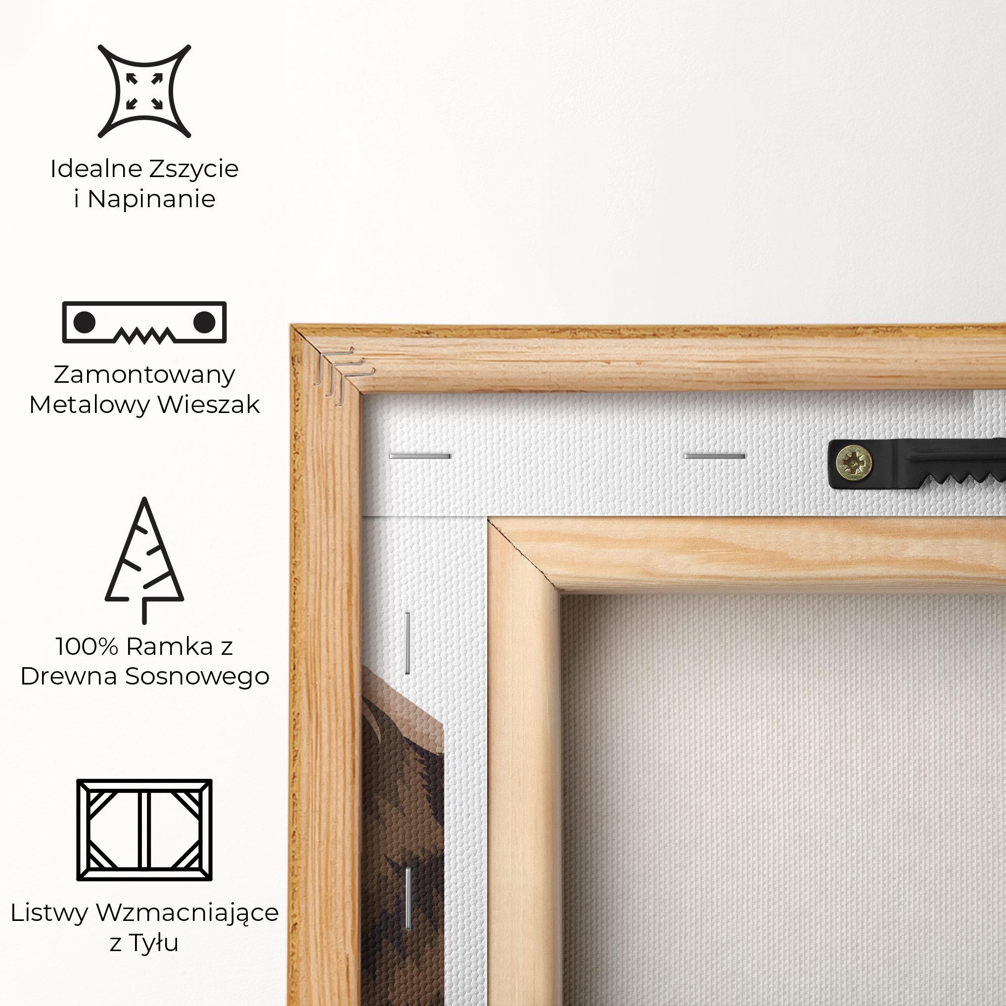 Obraz na Płótnie Angry Walking Bear mockup 5