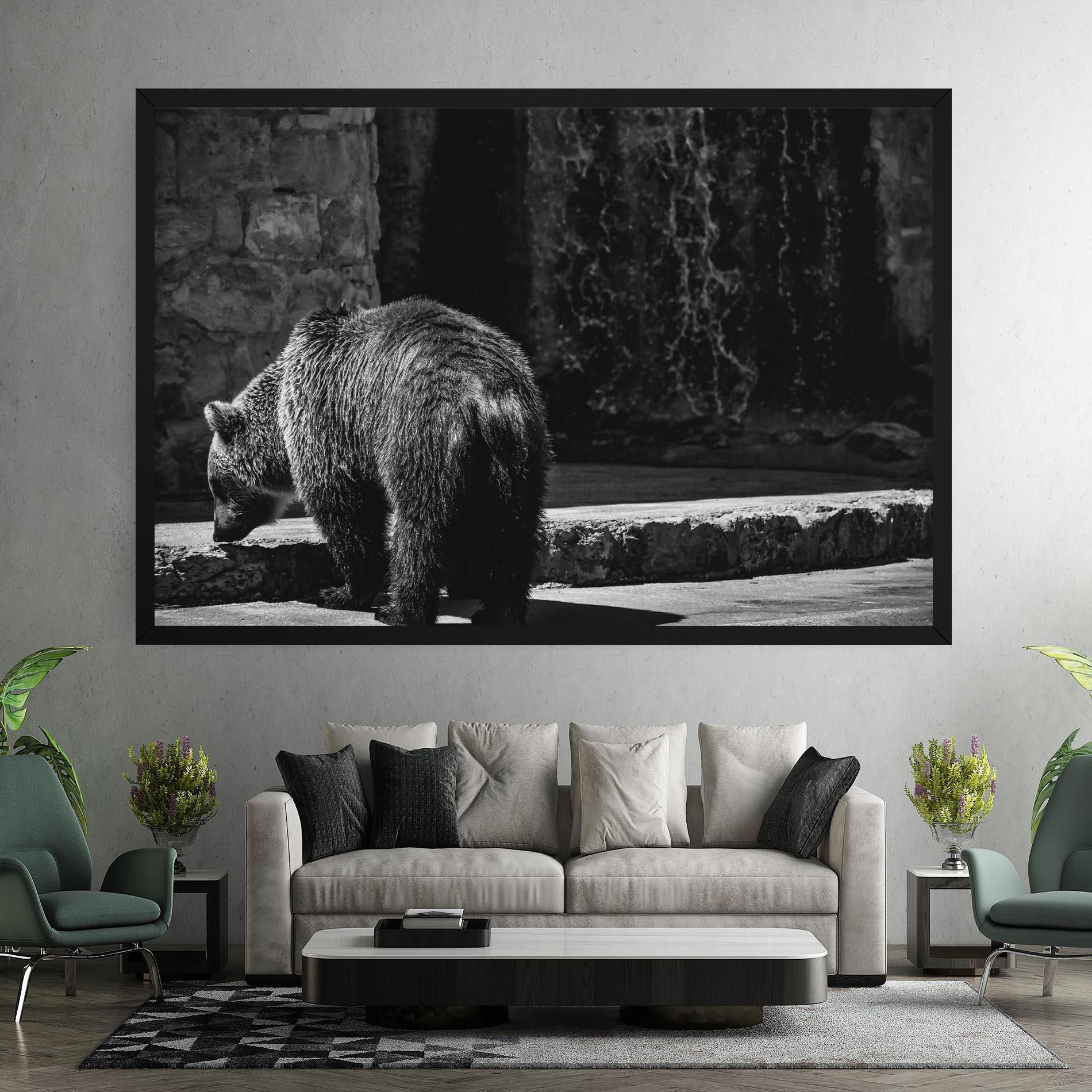Obraz na Płótnie Grey Bear mockup 7