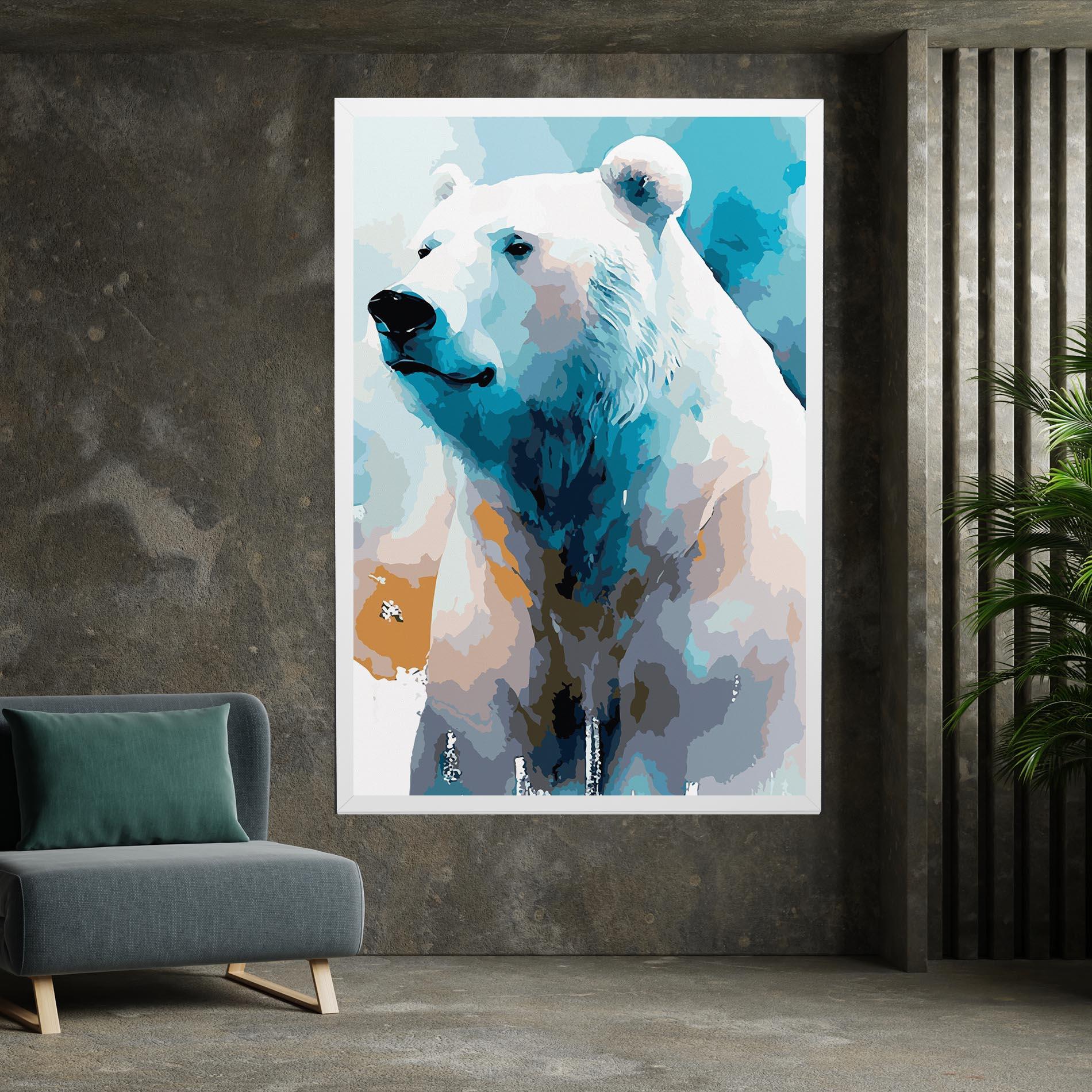 Obraz na Płótnie Beautiful Icebear mockup 7