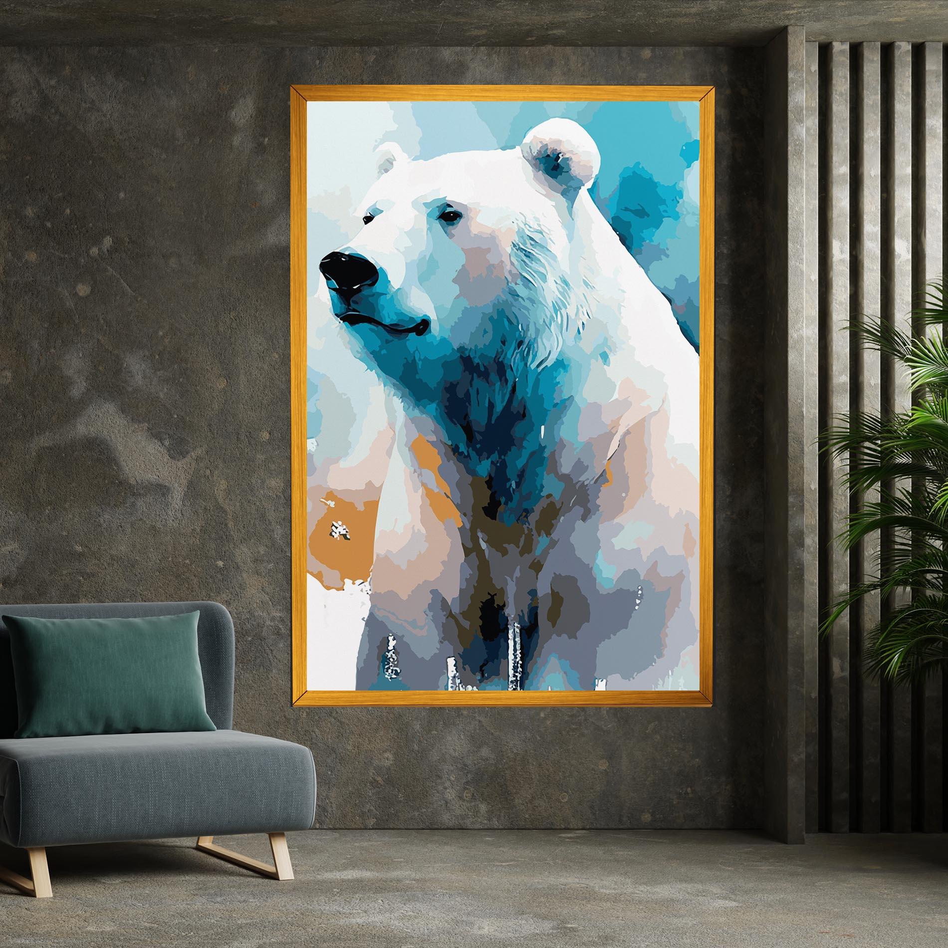 Obraz na Płótnie Beautiful Icebear mockup 7