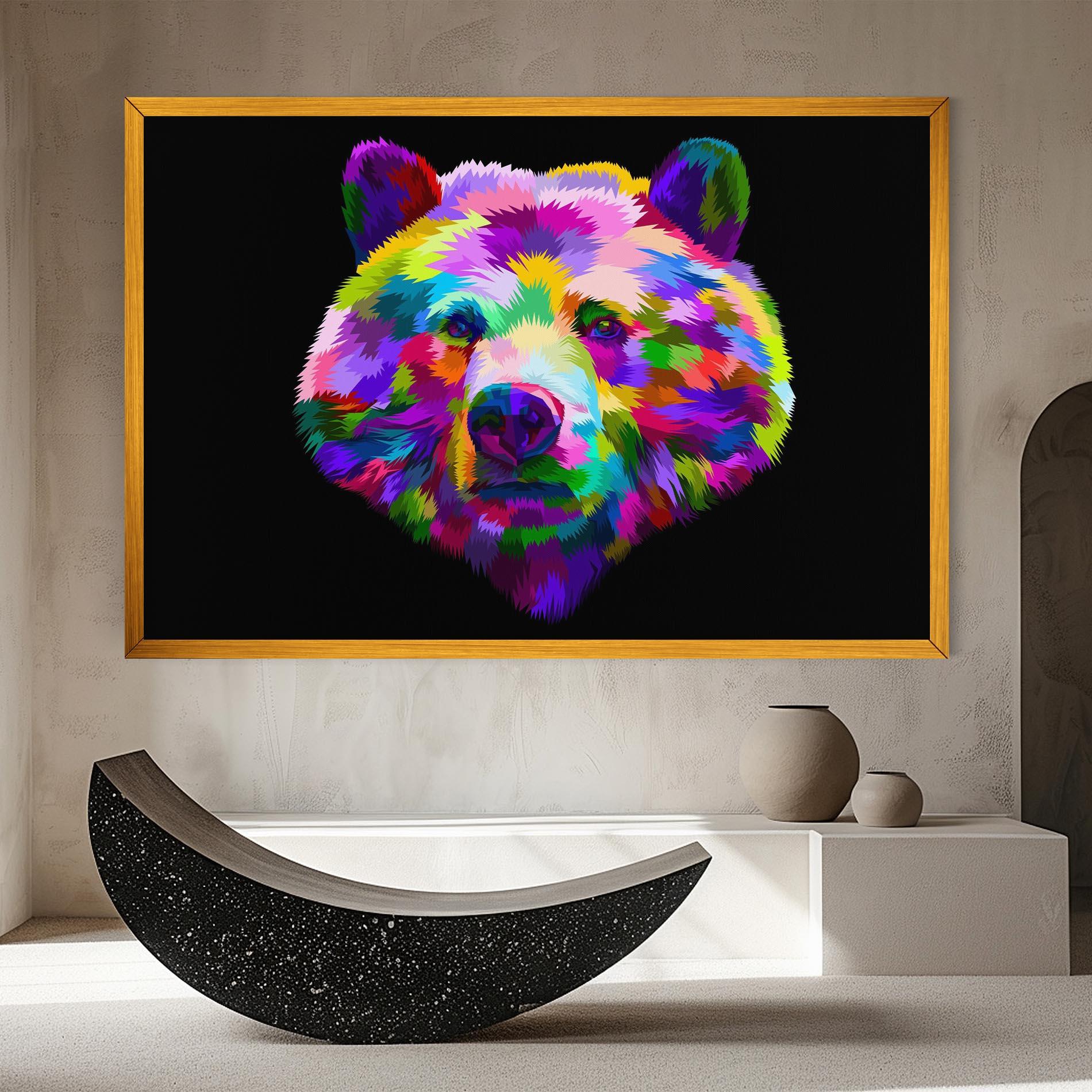 Obraz na Płótnie Bear Head Art mockup 8