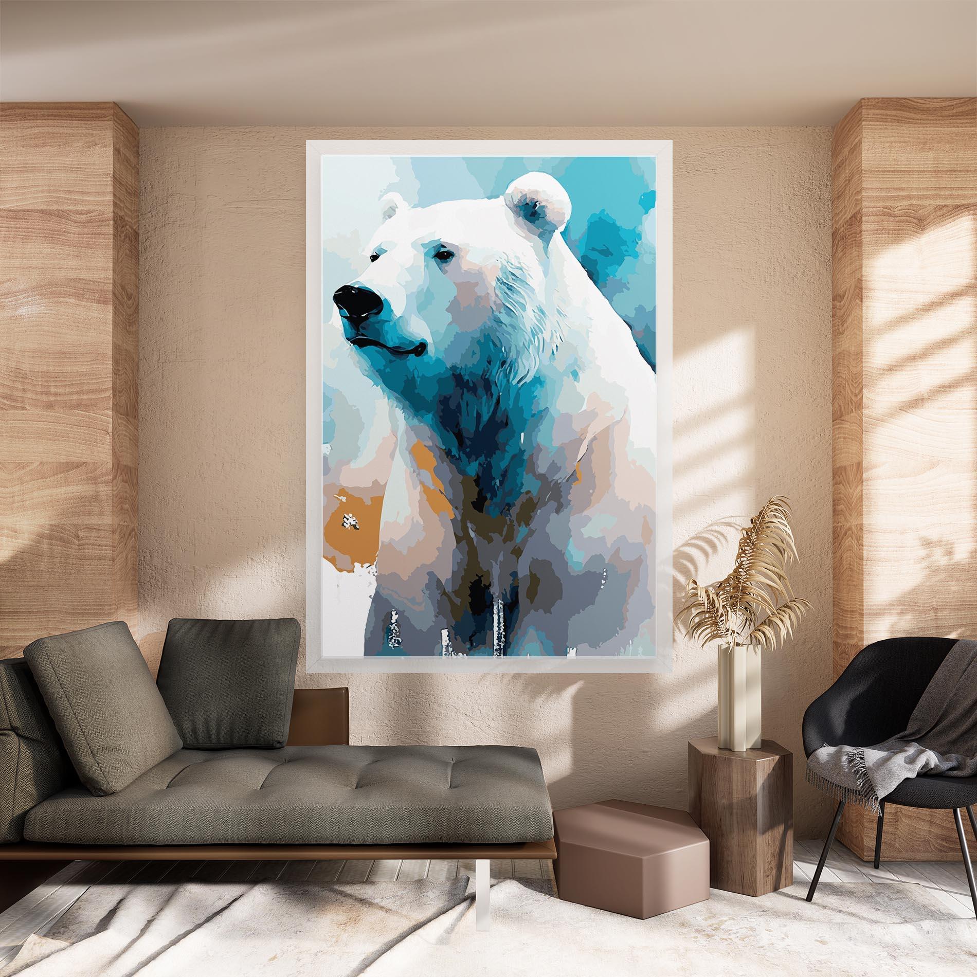 Obraz na Płótnie Beautiful Icebear mockup 8