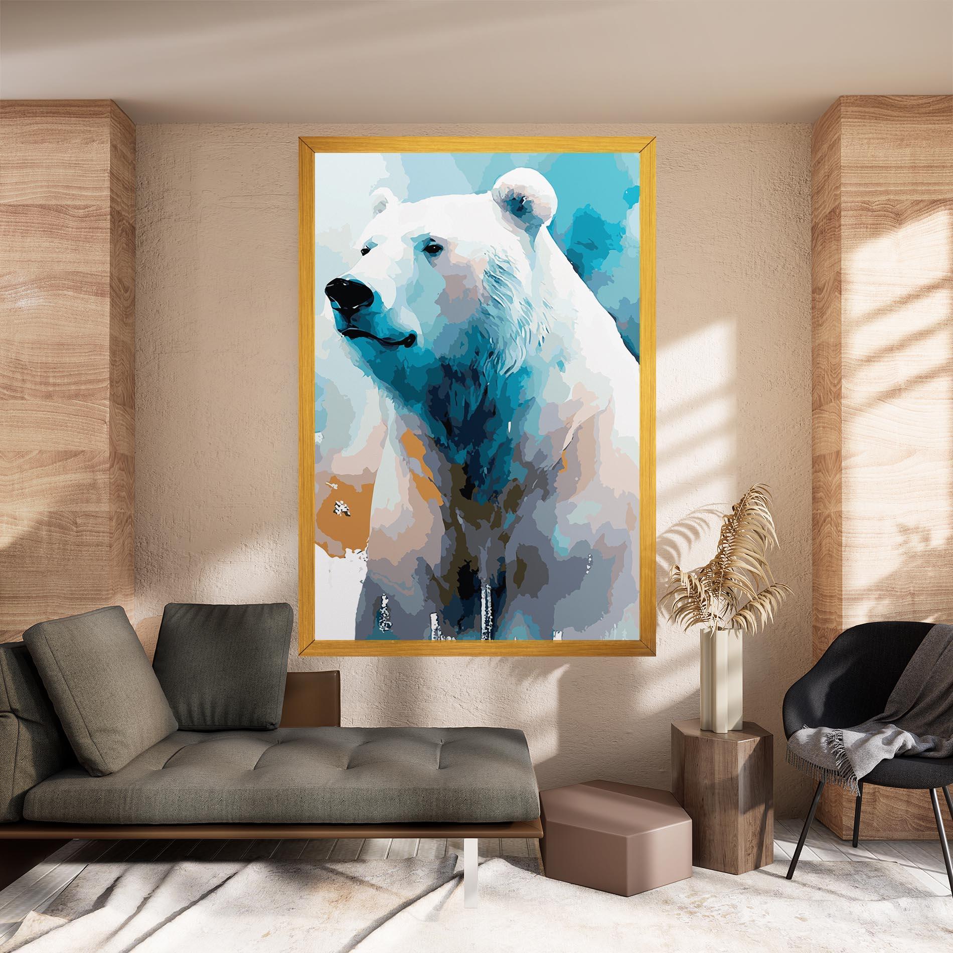 Obraz na Płótnie Beautiful Icebear mockup 8