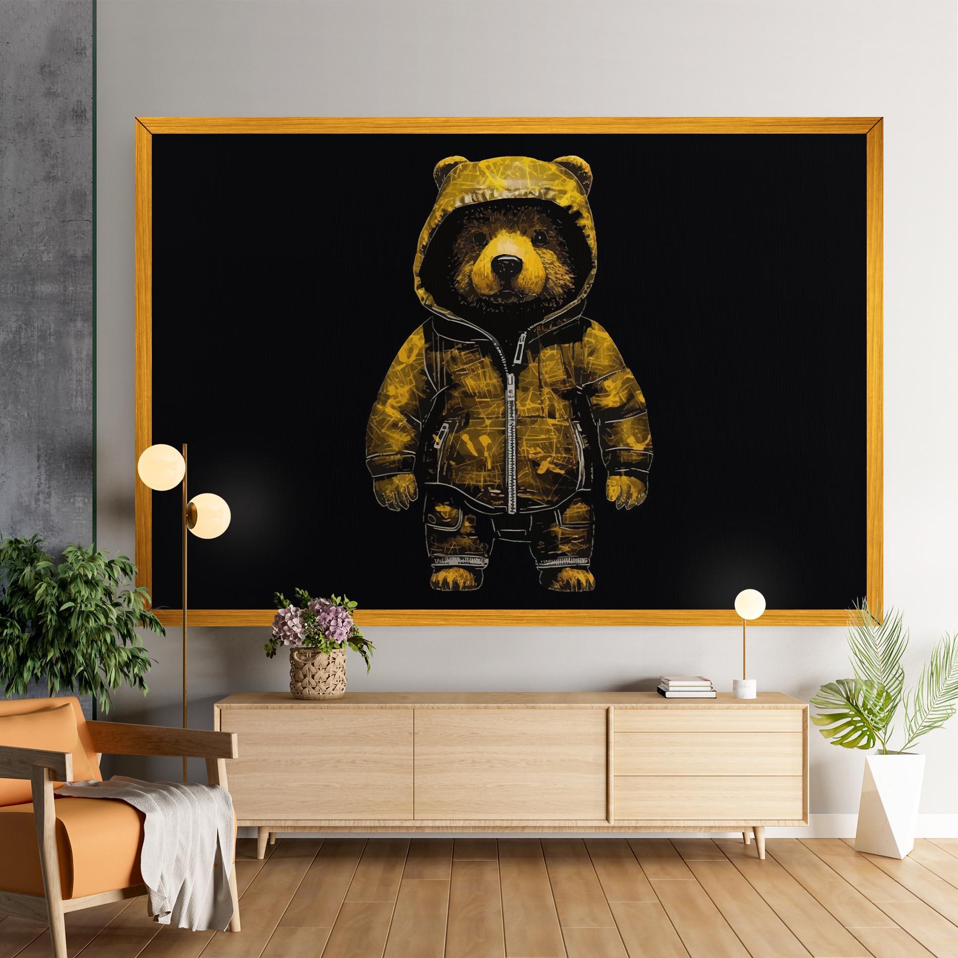 Obraz na Płótnie Yellow Bear mockup 9