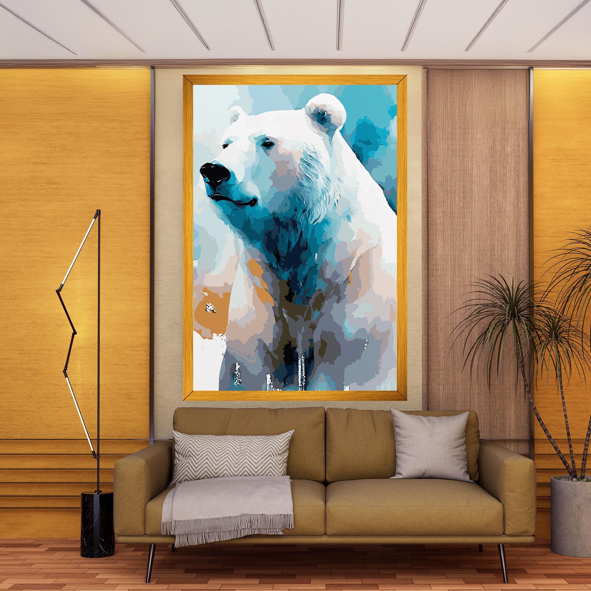 Obraz na Płótnie Beautiful Icebear mockup 9