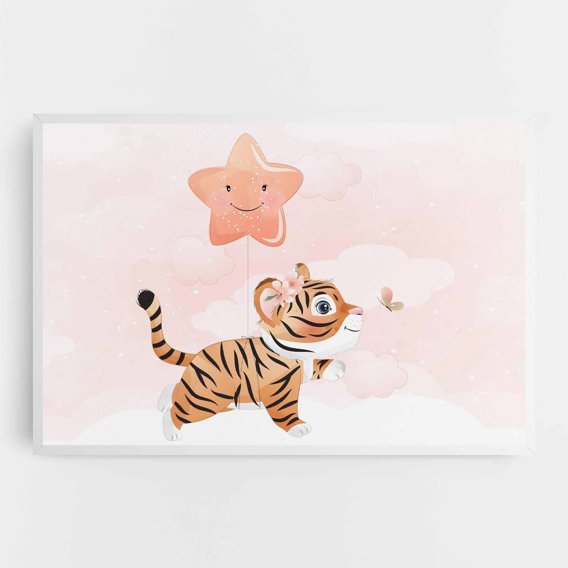 Obraz na Płótnie Baby Tiger Art mockup 0