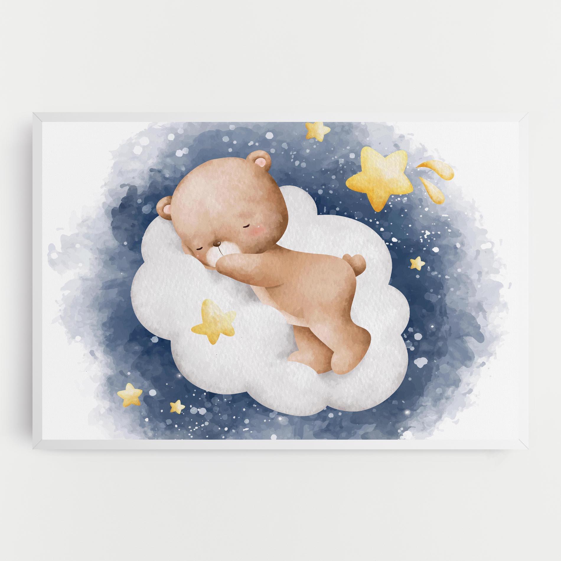 Obraz na Płótnie Bear Cloud Sleep mockup 0