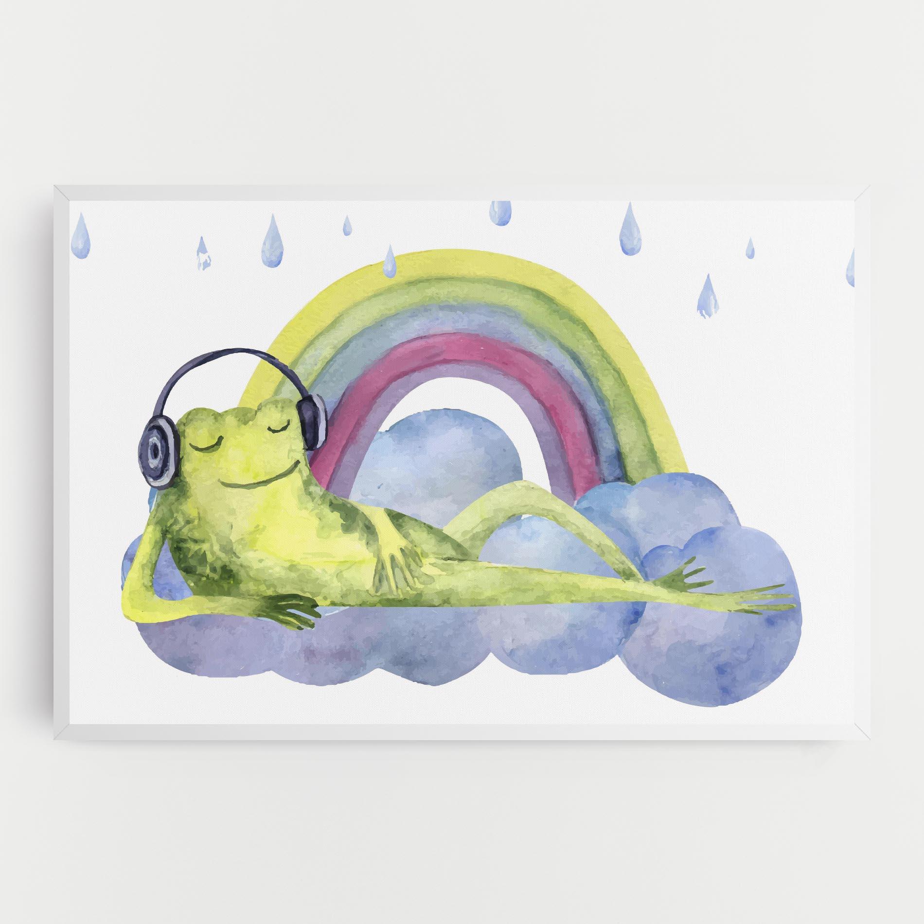Obraz na Płótnie Rainbow Frog mockup 0