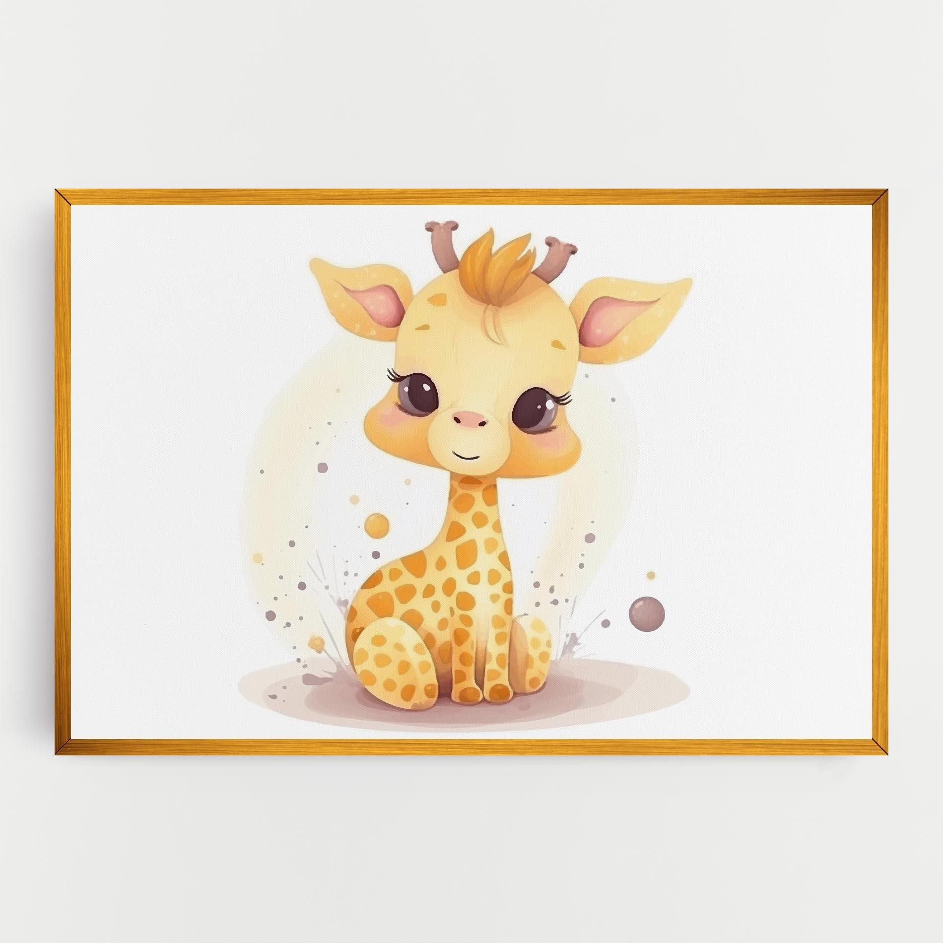 Obraz na Płótnie Adorable Giraffe mockup 0