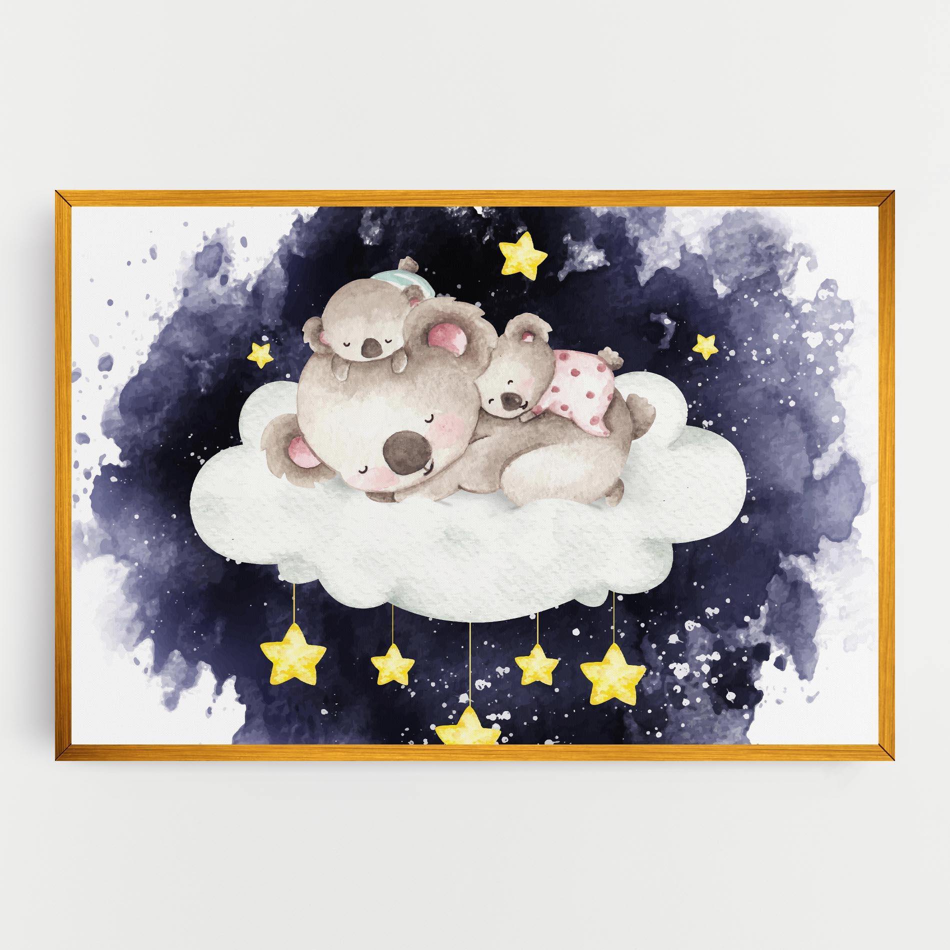 Obraz na Płótnie Baby Koala Sleeping mockup 0