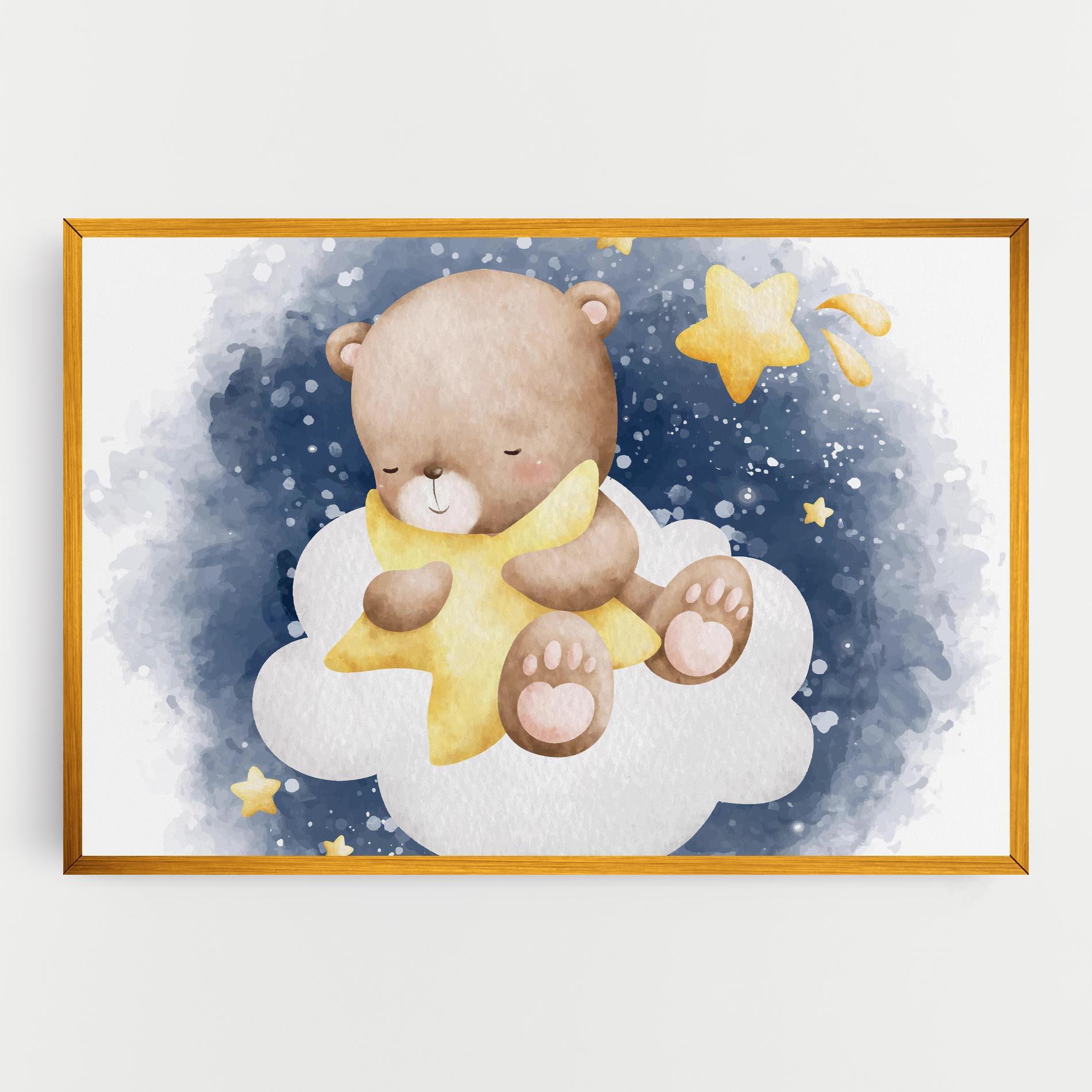 Obraz na Płótnie Bear Cloud Star mockup 0