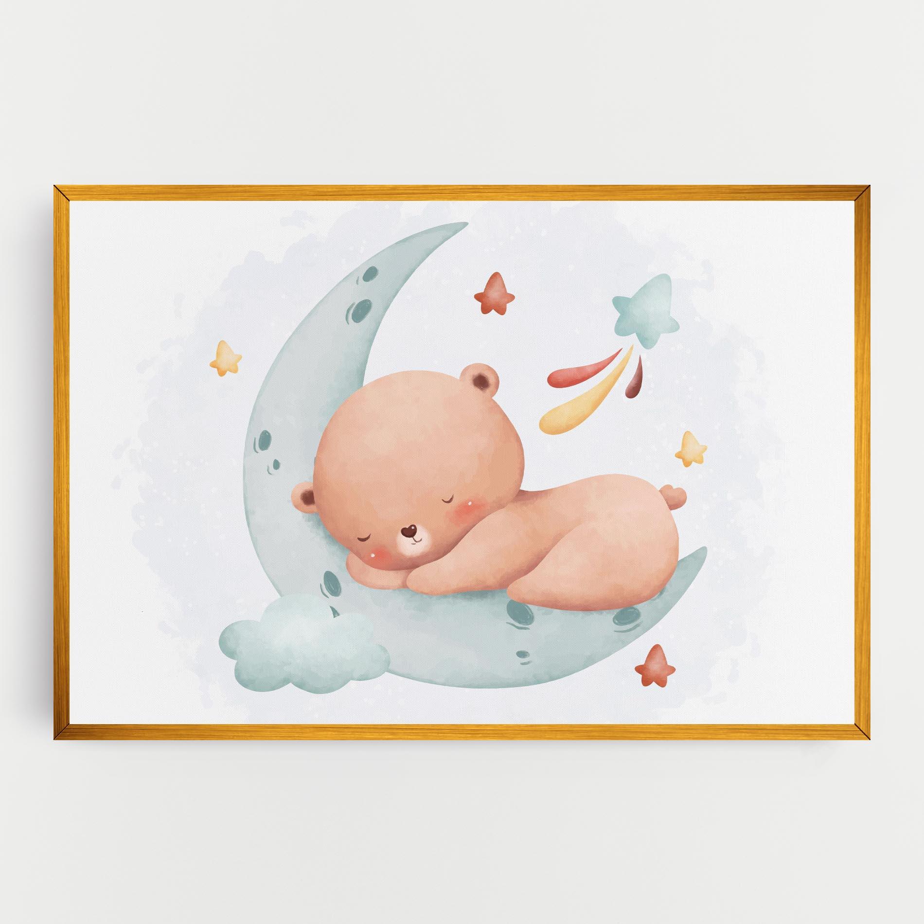 Obraz na Płótnie Blue Moon Bear mockup 0