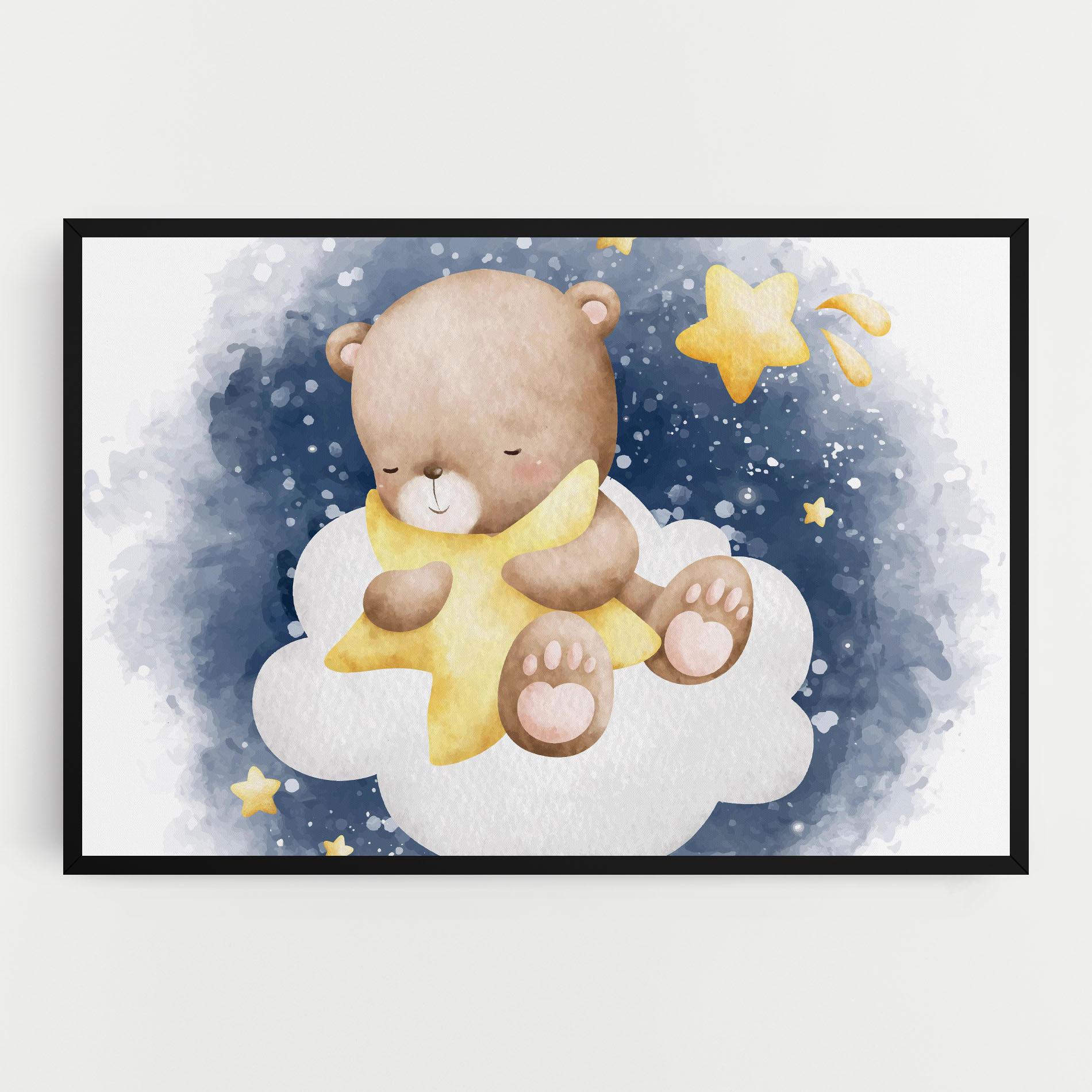 Obraz na Płótnie Bear Cloud Star mockup 0