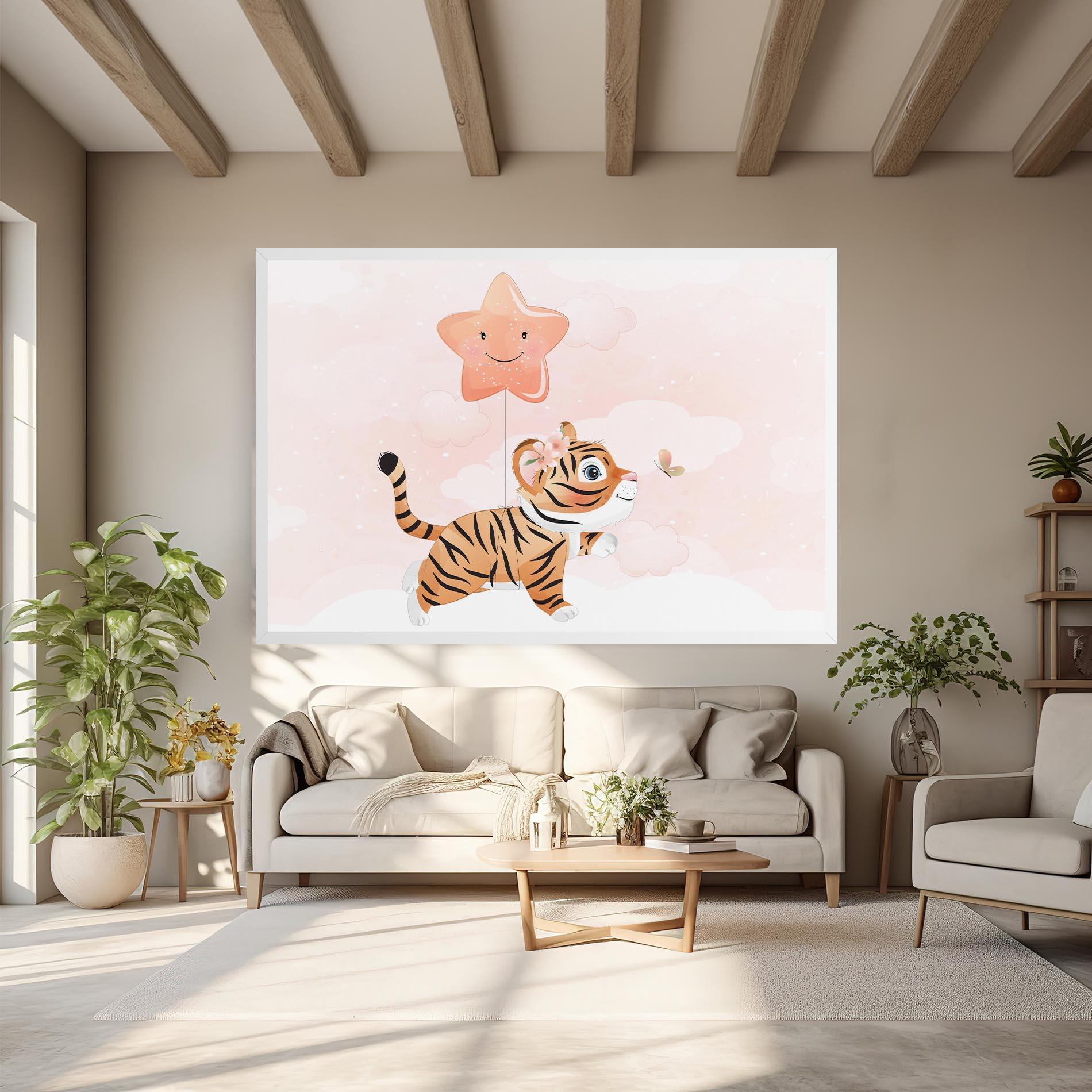 Obraz na Płótnie Baby Tiger Art mockup 6