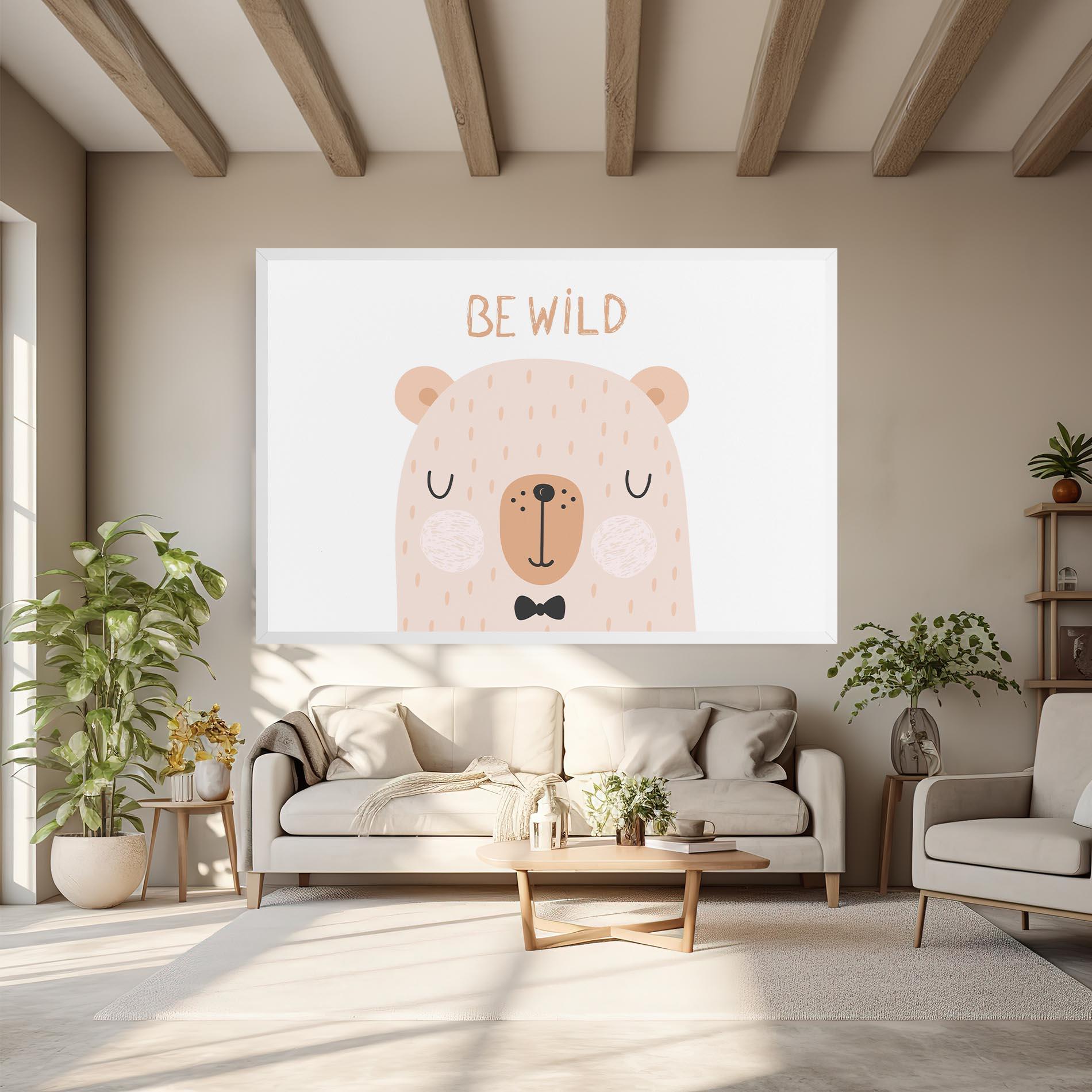 Obraz na Płótnie Bear Be Wild mockup 6