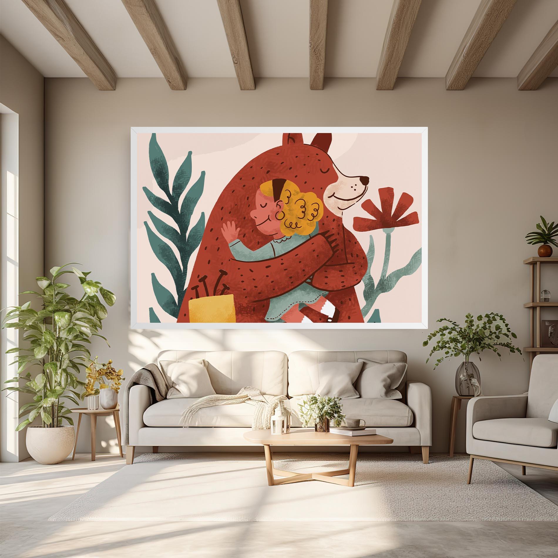 Obraz na Płótnie Bear Hug mockup 6