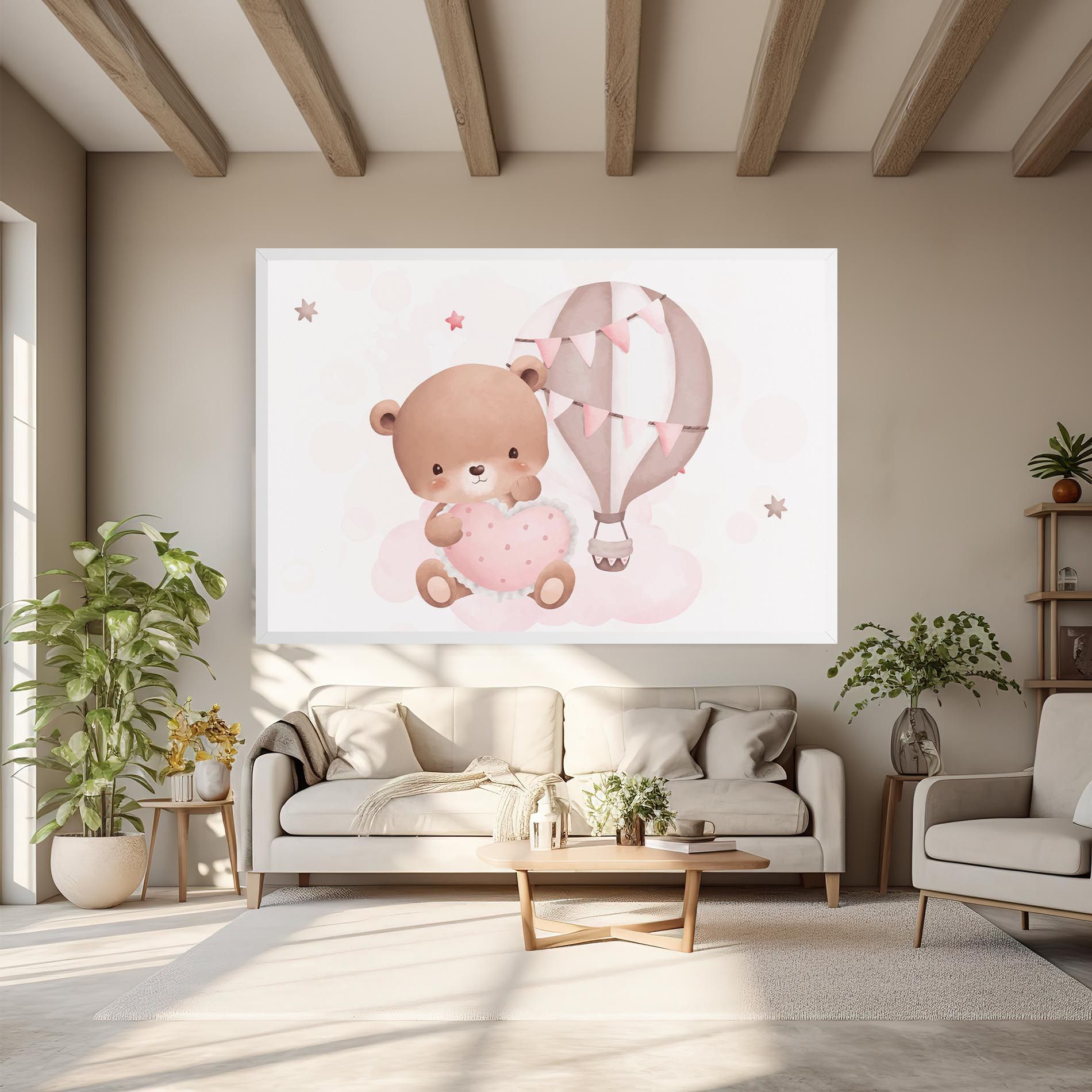 Pink Heart Bear mockup 6