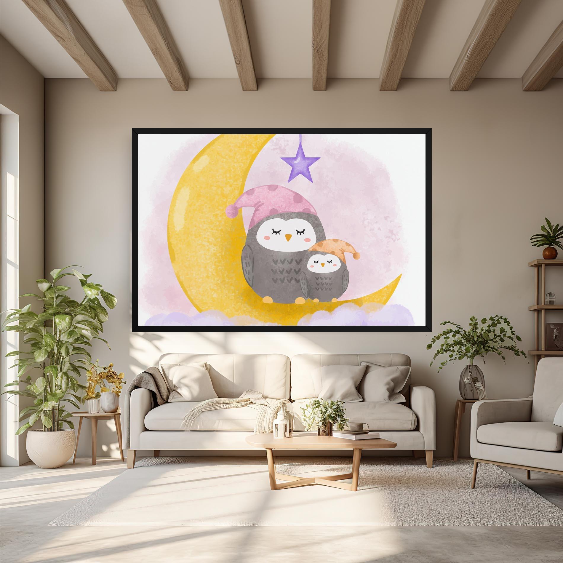 Obraz na Płótnie Baby Owl mockup 6