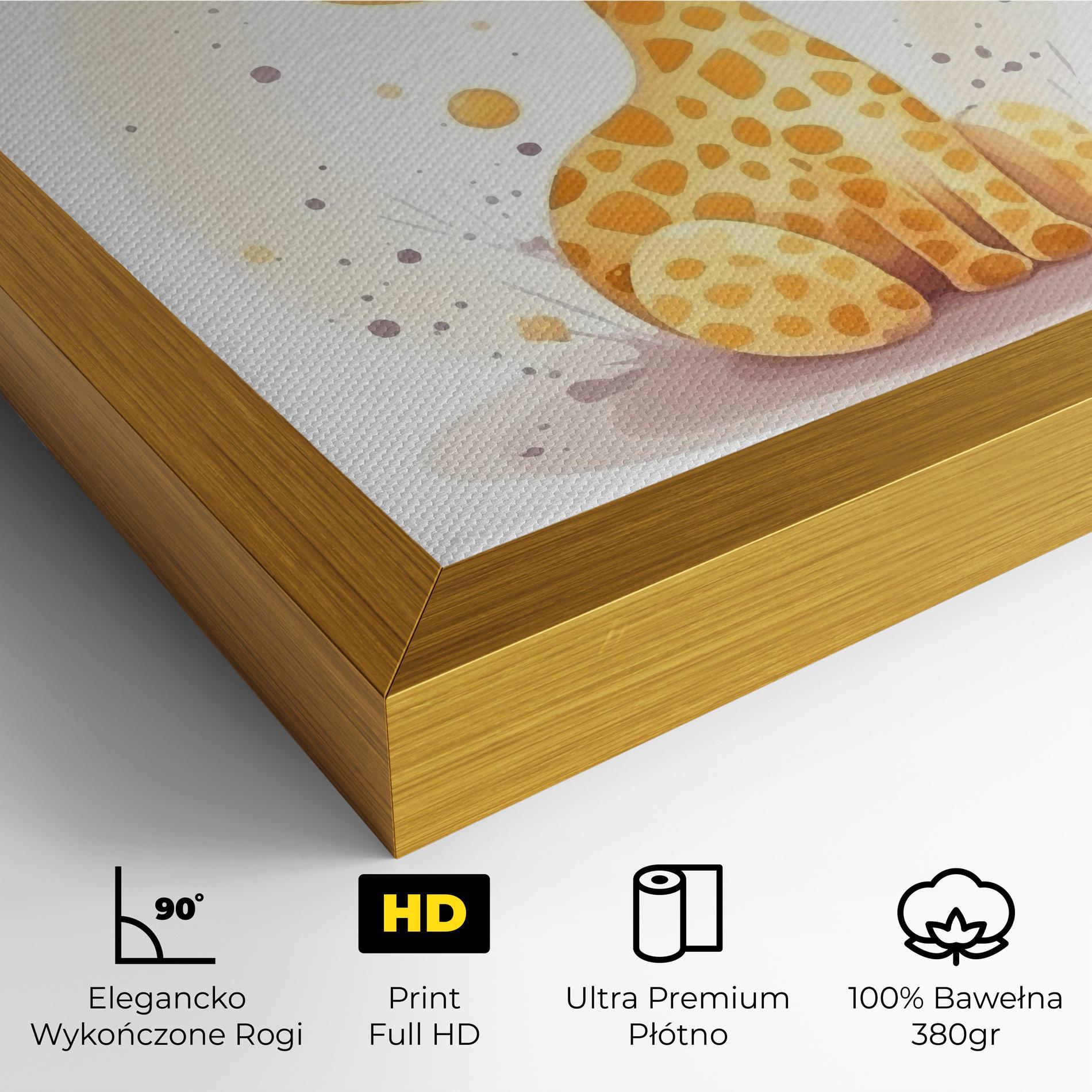 Obraz na Płótnie Adorable Giraffe mockup 4