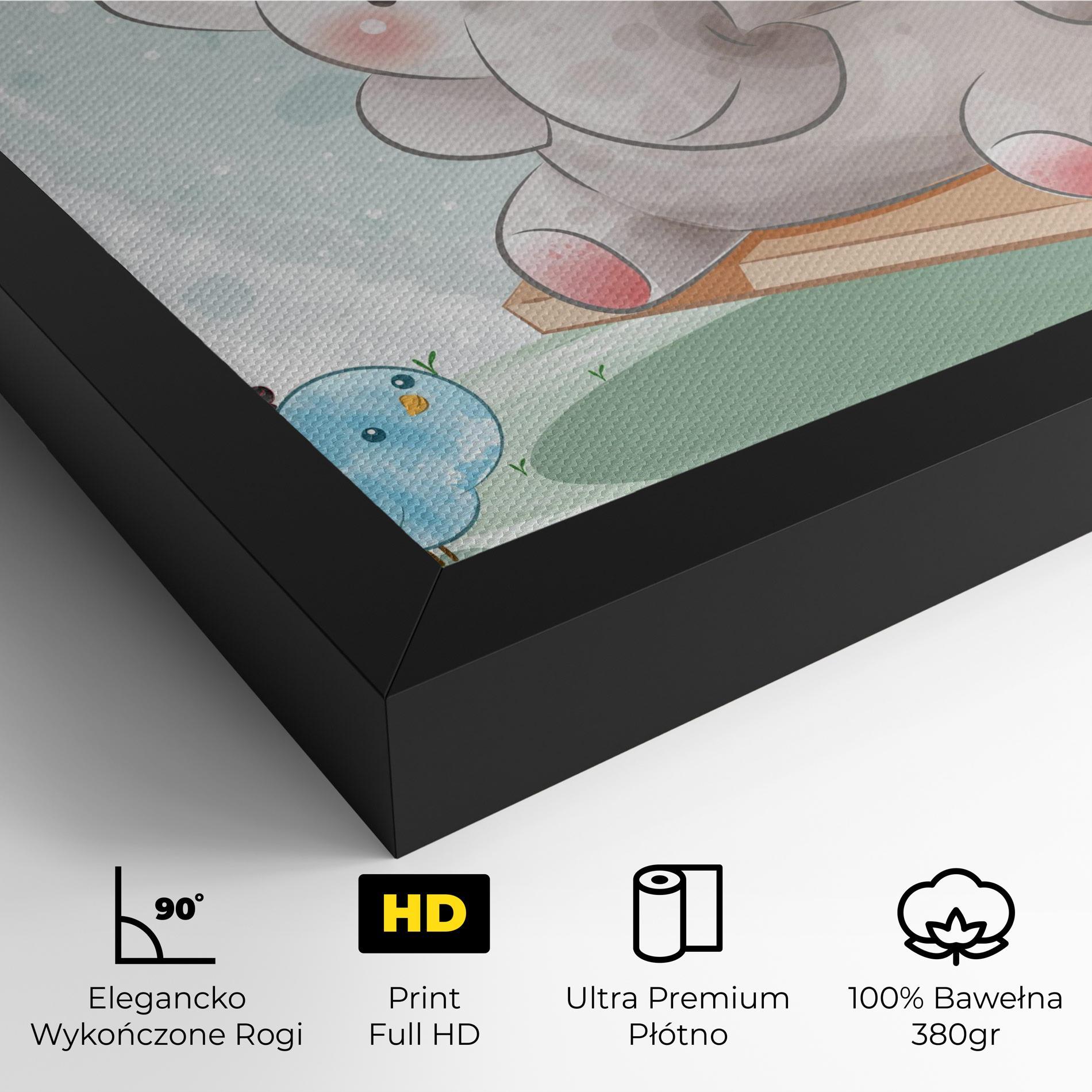 Obraz na Płótnie Bird Baby Elephant mockup 4