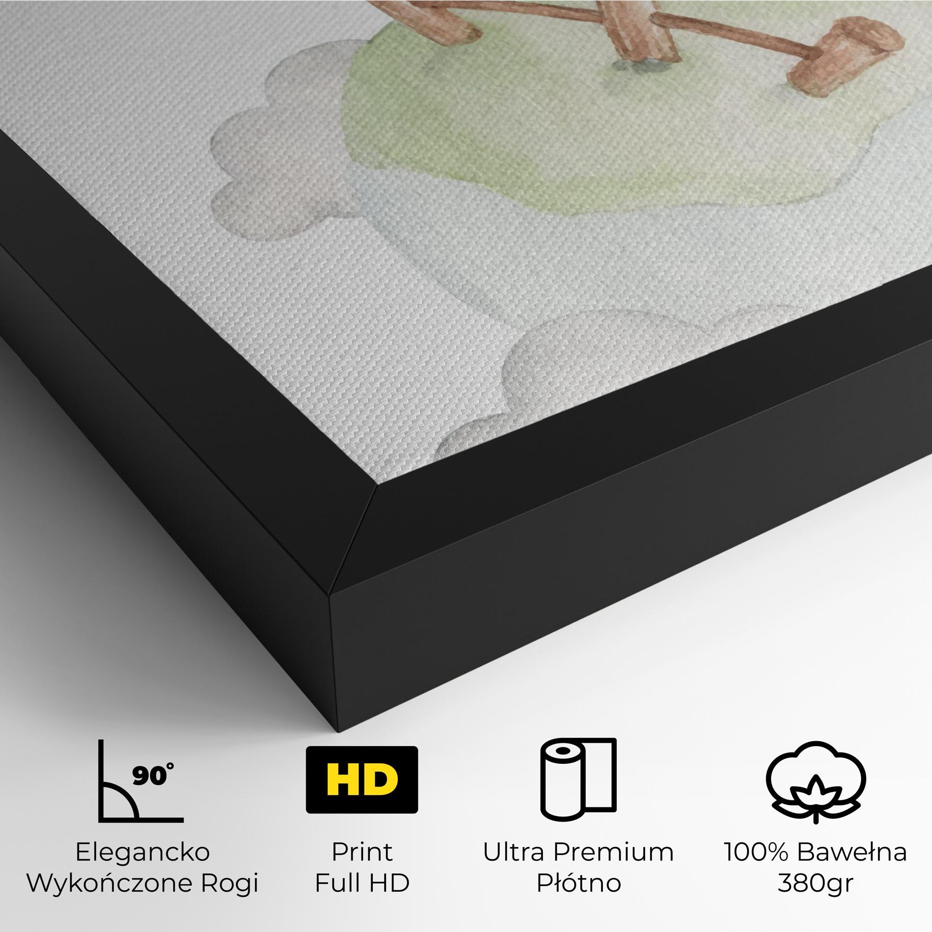 Obraz na Płótnie Sheep Jump mockup 4