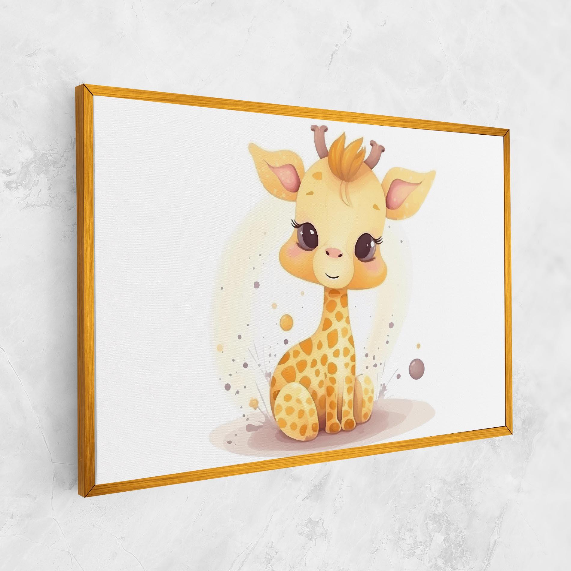 Obraz na Płótnie Adorable Giraffe mockup 1