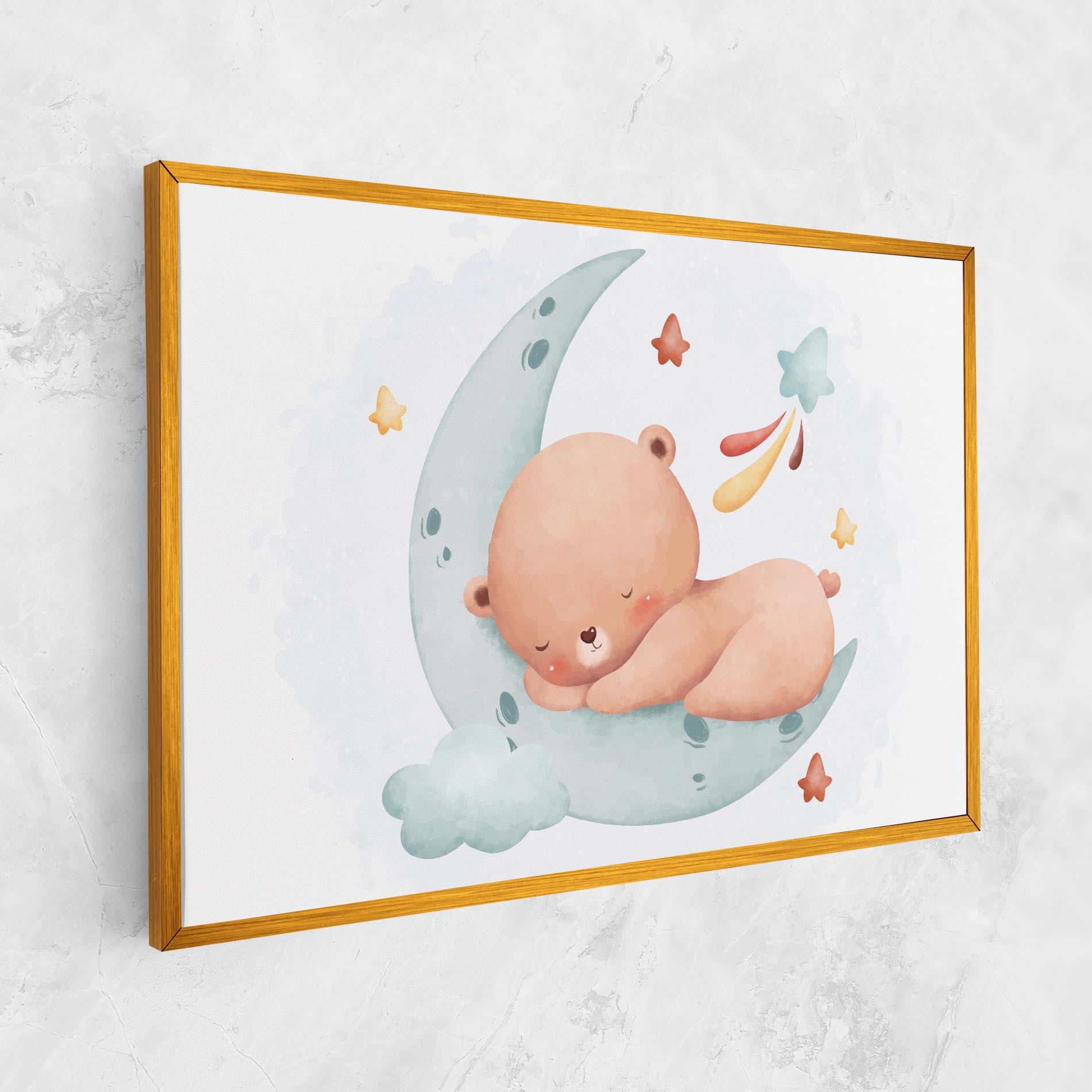 Obraz na Płótnie Blue Moon Bear mockup 1