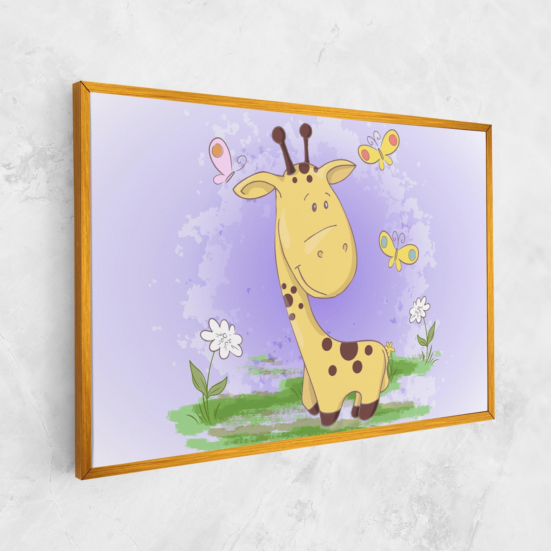 Obraz na Płótnie Cute Giraffe mockup 1