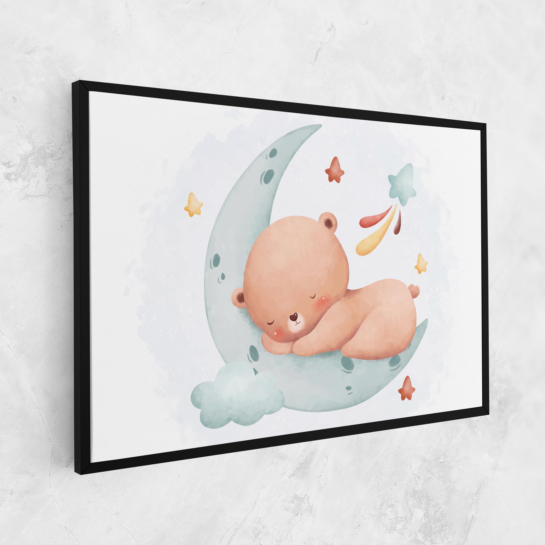 Obraz na Płótnie Blue Moon Bear mockup 1