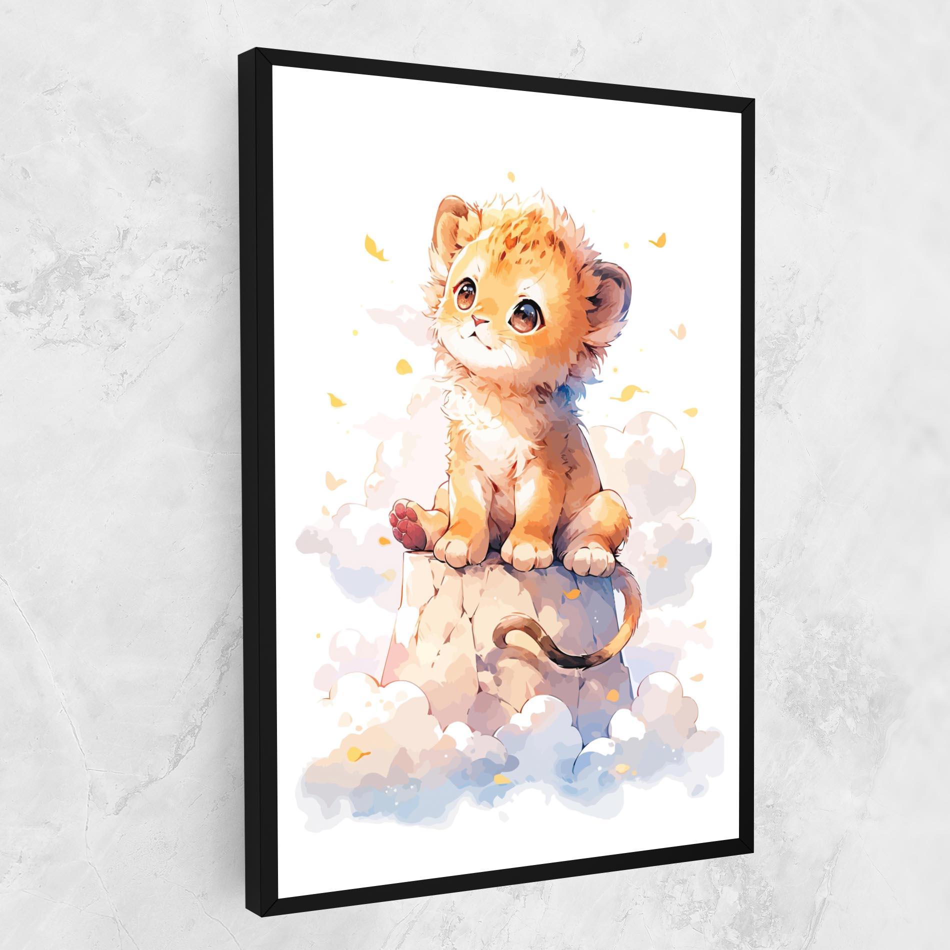 Obraz na Płótnie Cute Cloud Lion mockup 1