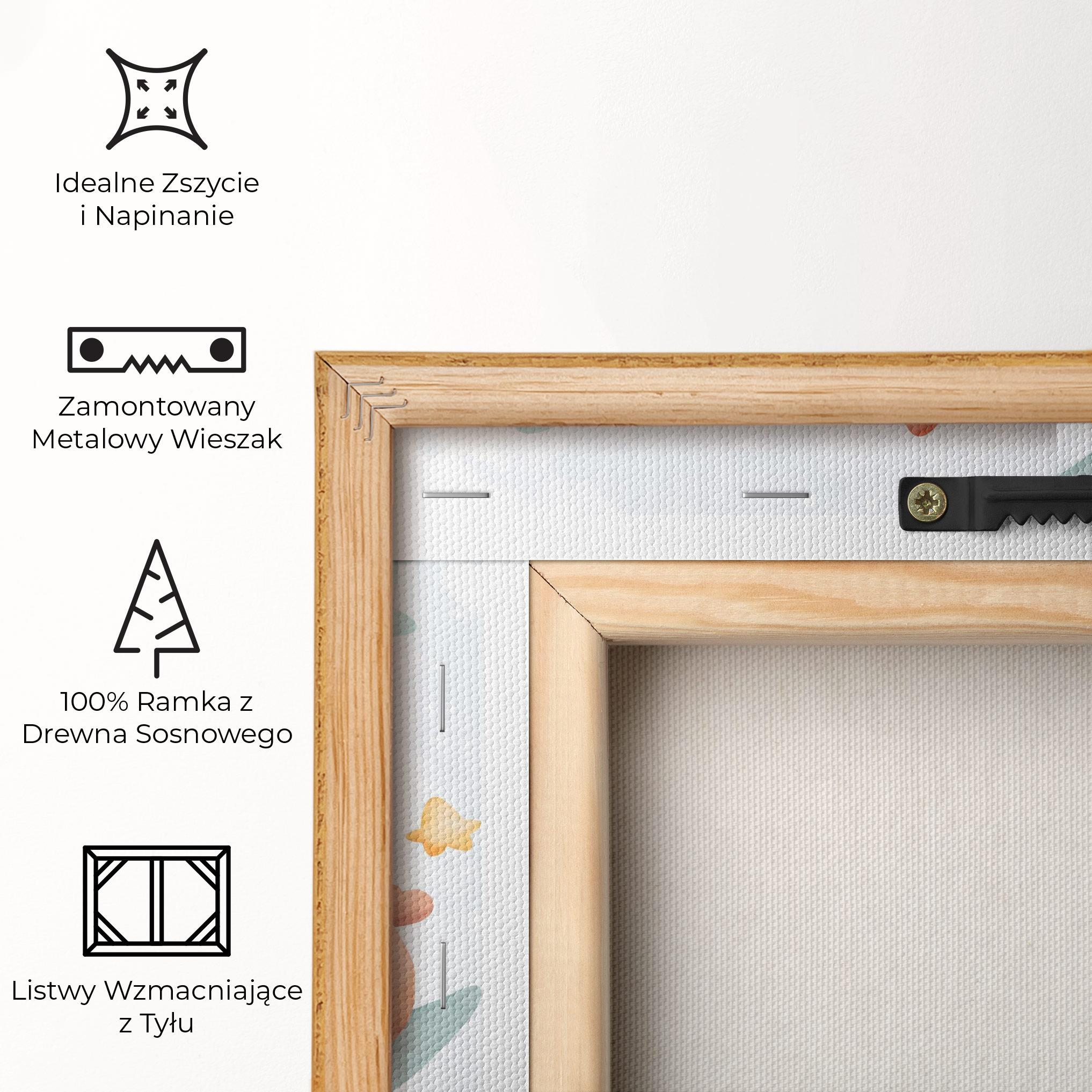 Obraz na Płótnie Blue Moon Bear mockup 5