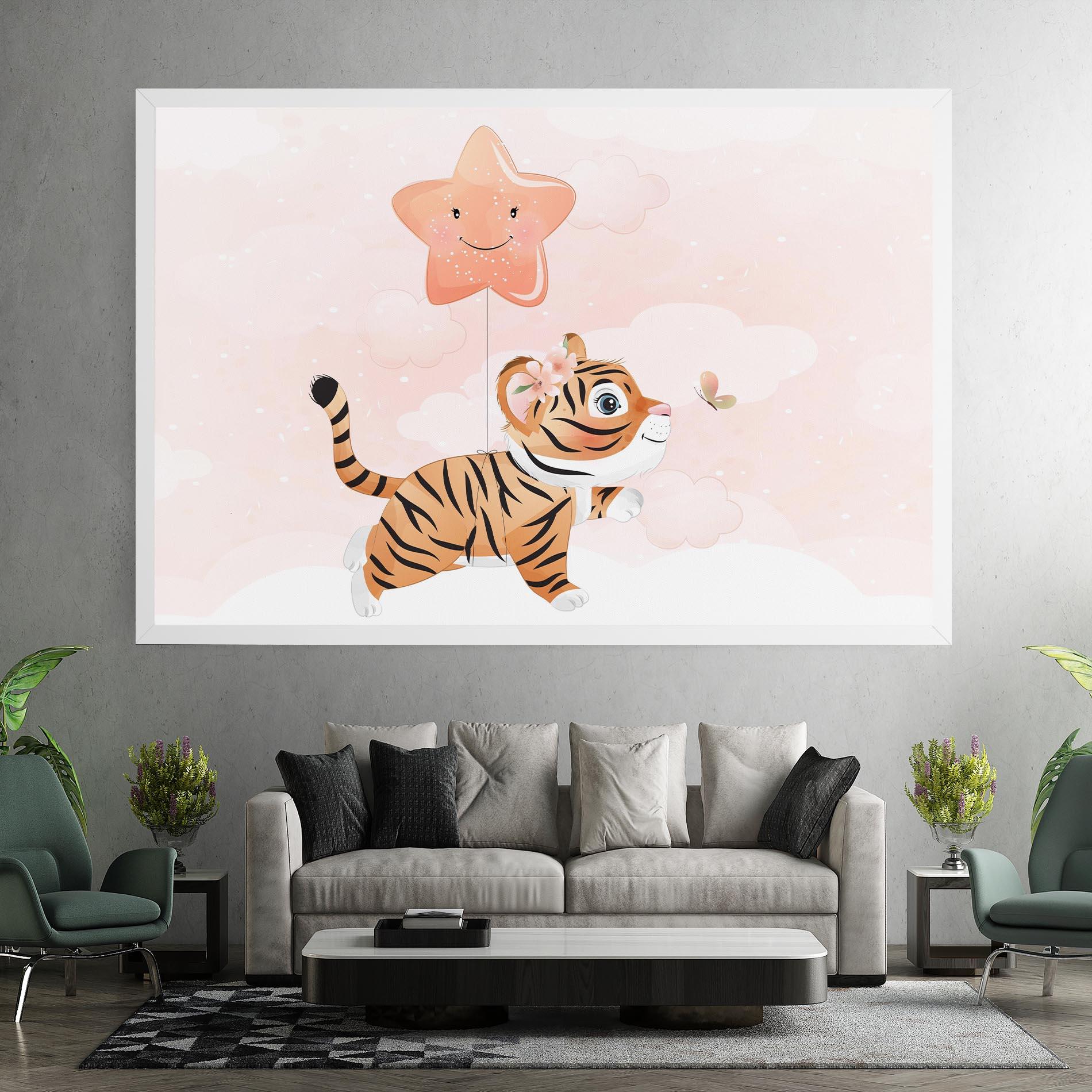Obraz na Płótnie Baby Tiger Art mockup 7