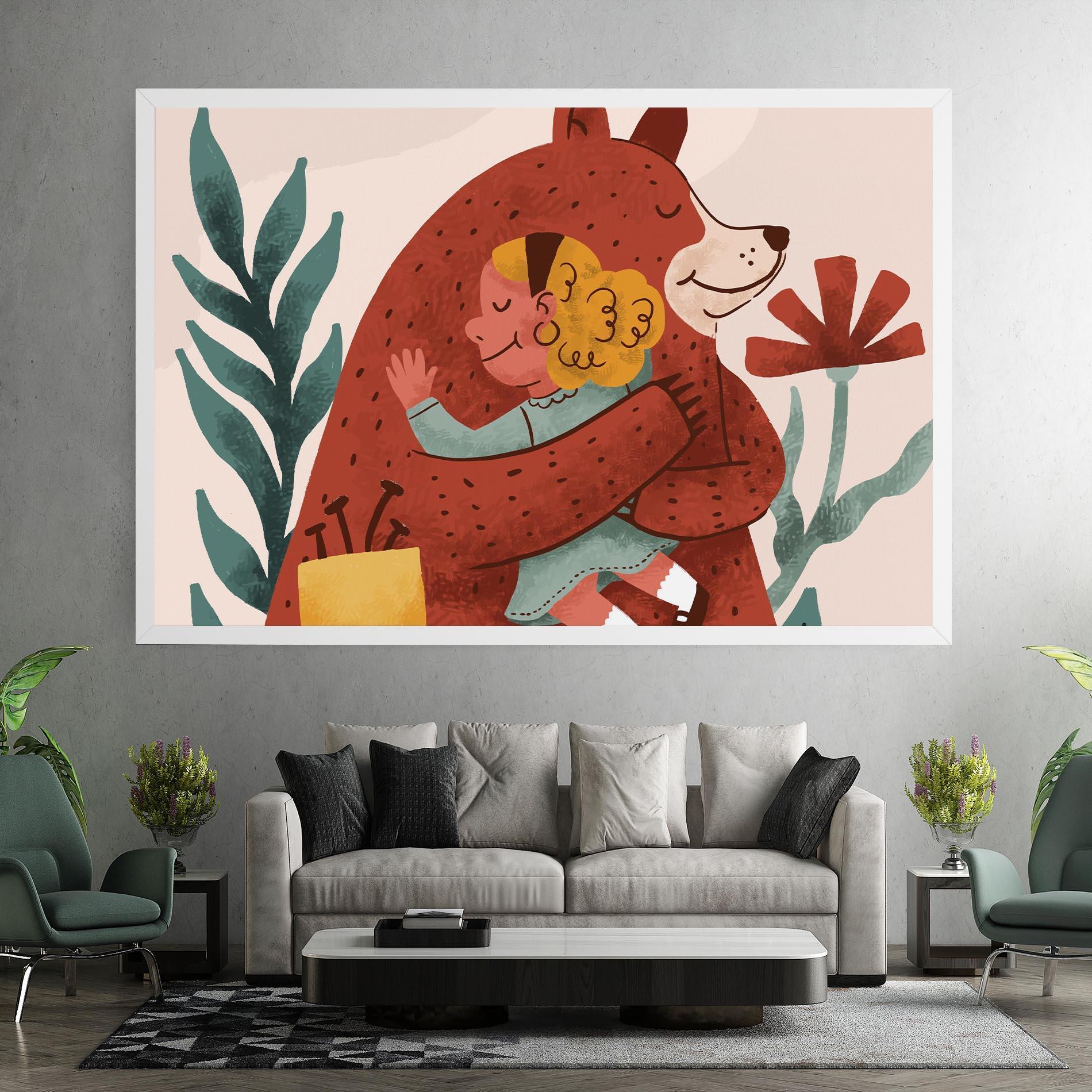 Obraz na Płótnie Bear Hug mockup 7