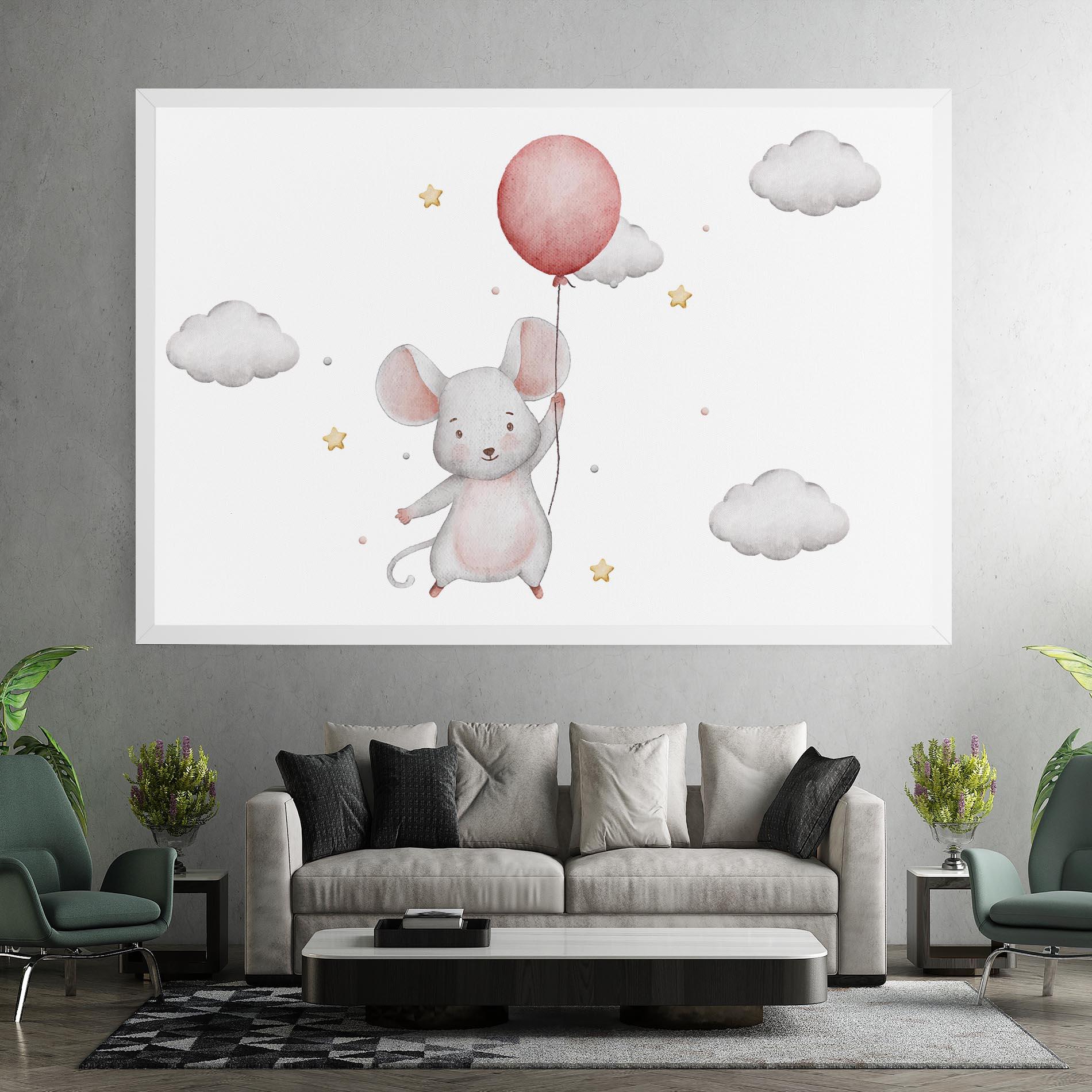 Obraz na Płótnie Mouse Balloon mockup 7
