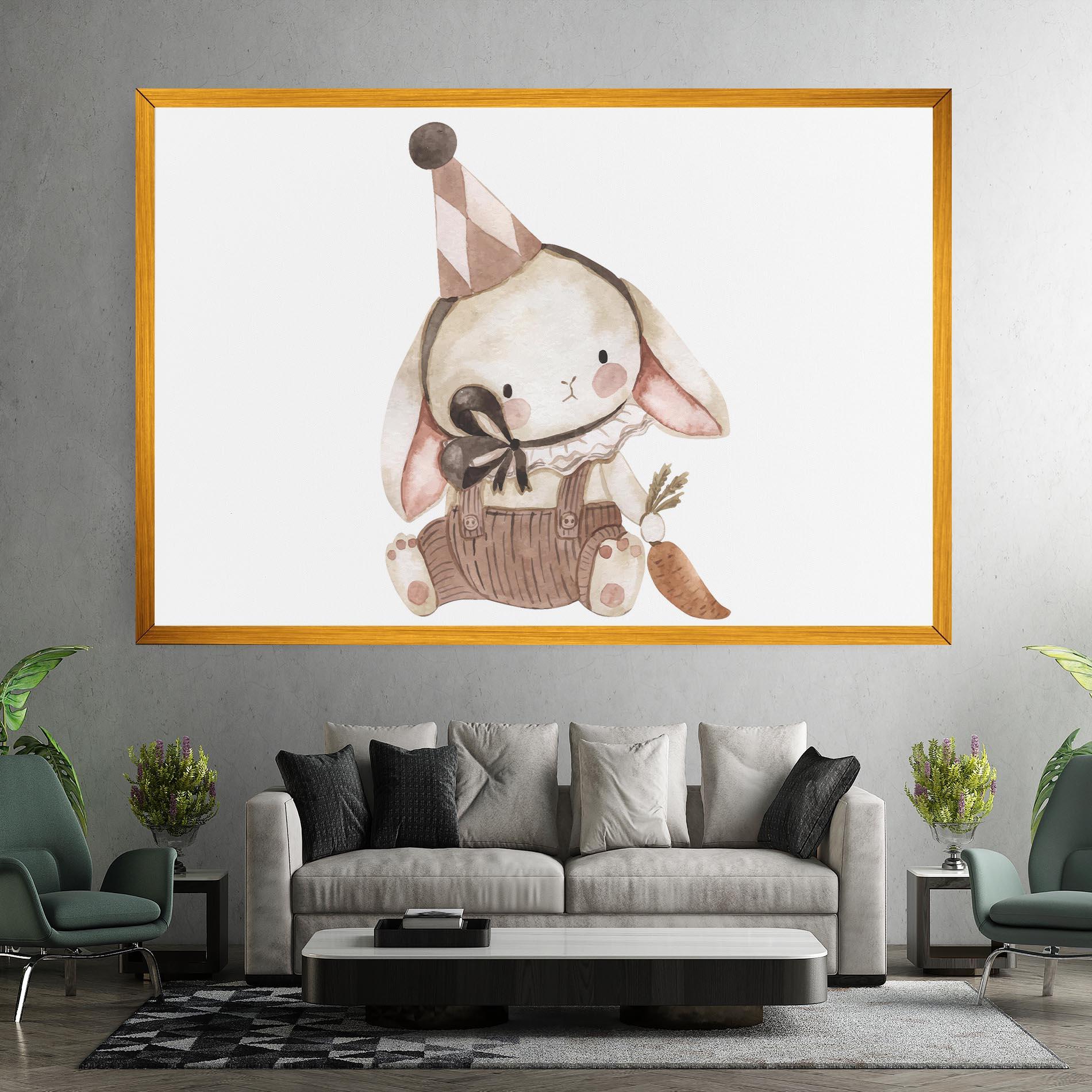 Obraz na Płótnie Baby Brown Rabbit mockup 7