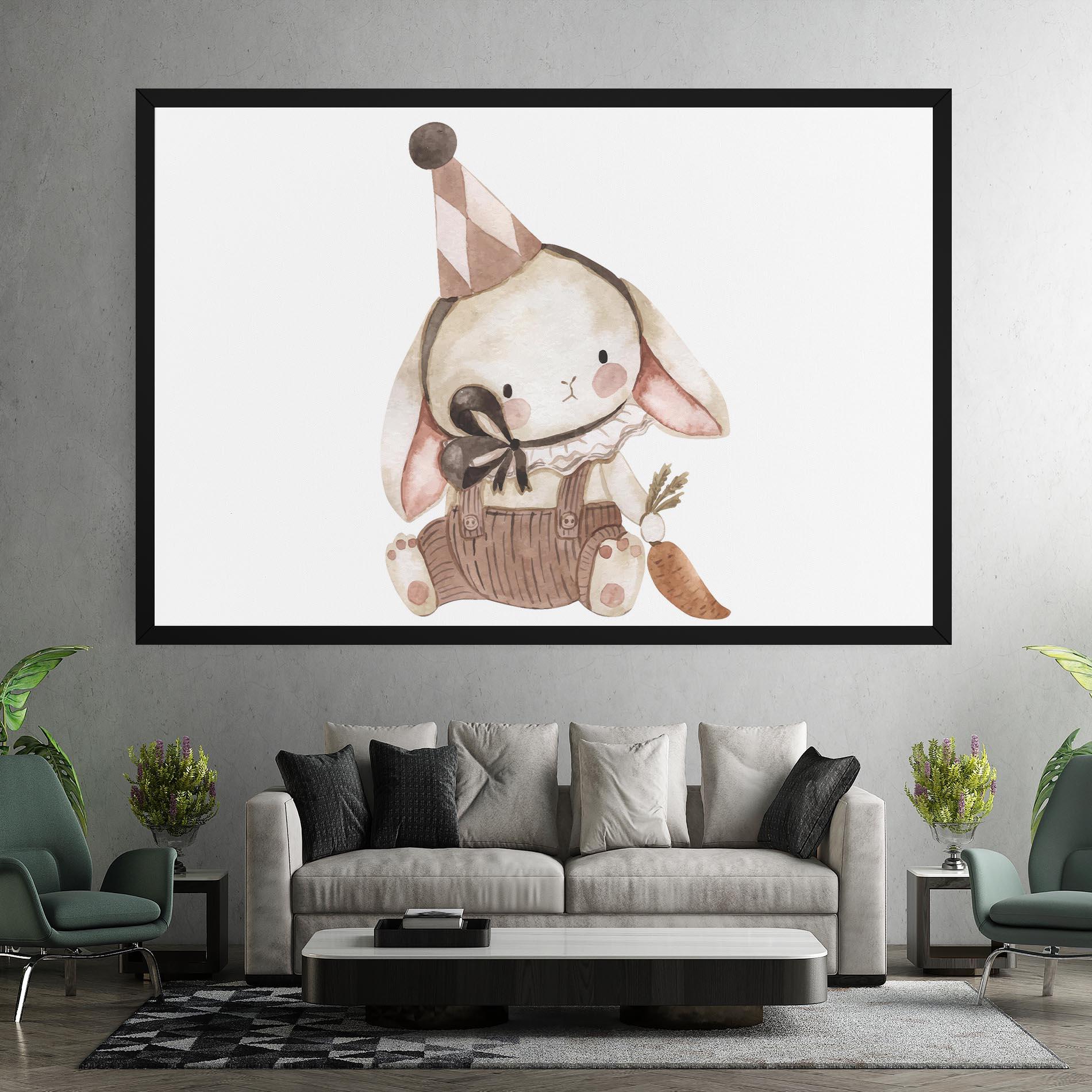 Obraz na Płótnie Baby Brown Rabbit mockup 7