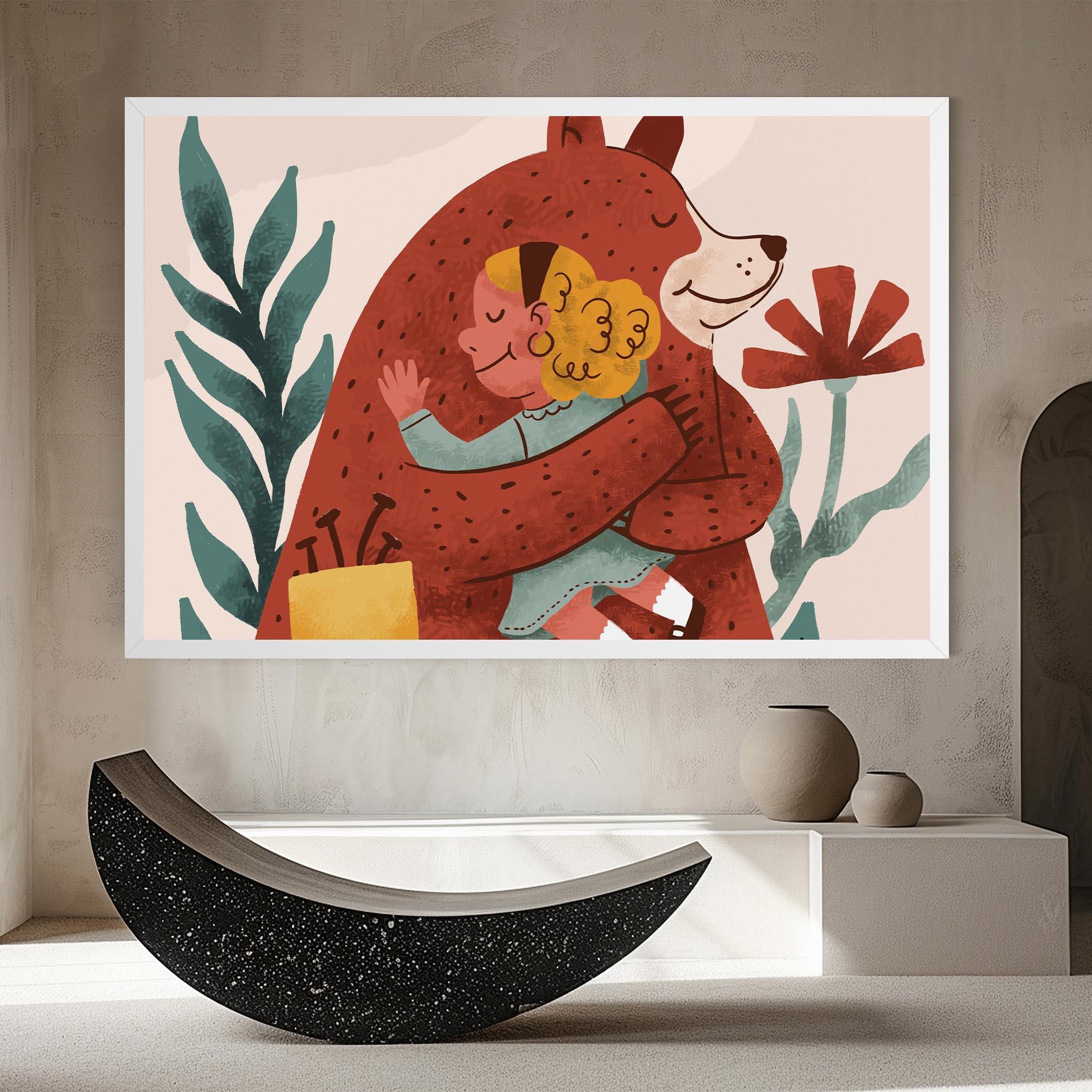 Obraz na Płótnie Bear Hug mockup 8