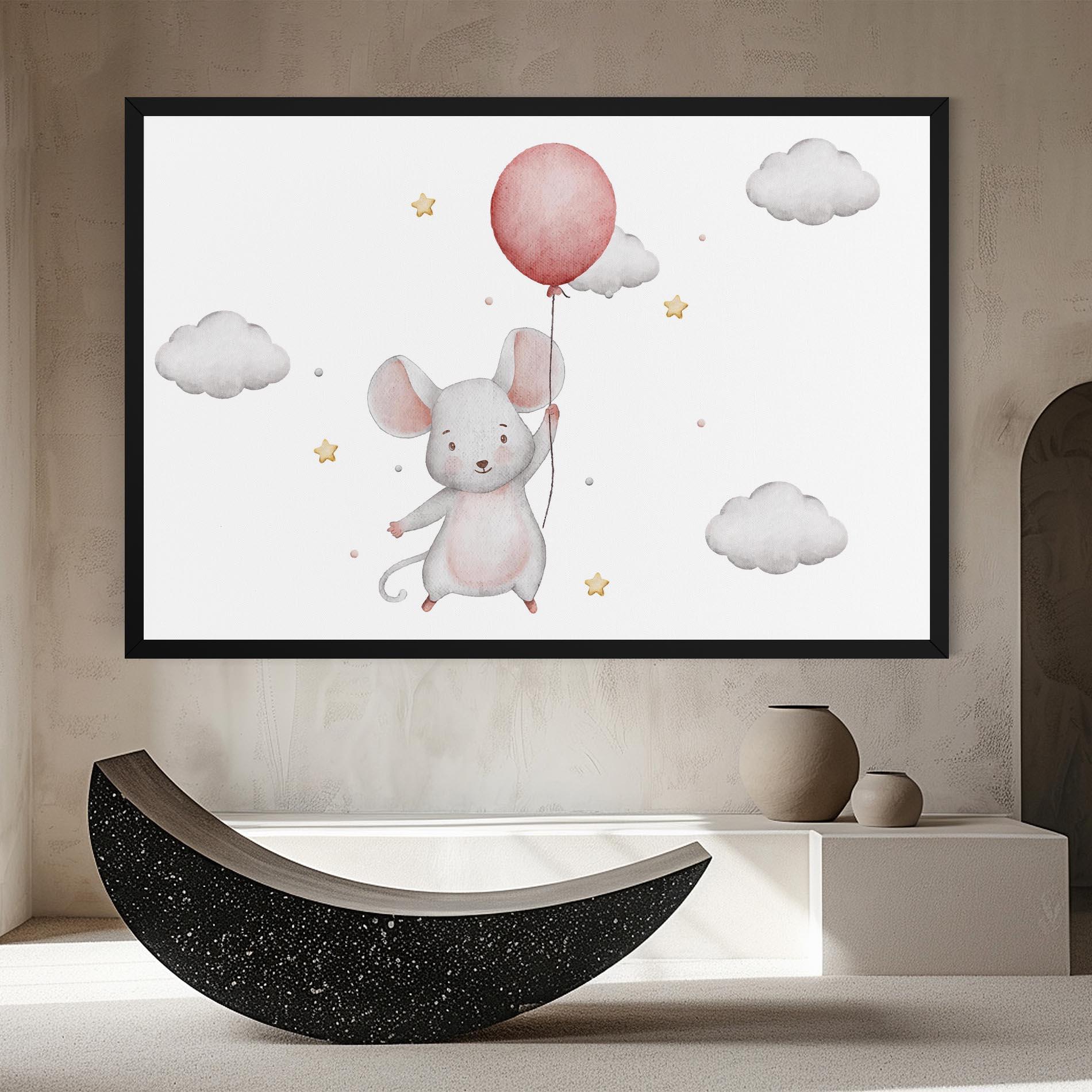 Obraz na Płótnie Mouse Balloon mockup 8