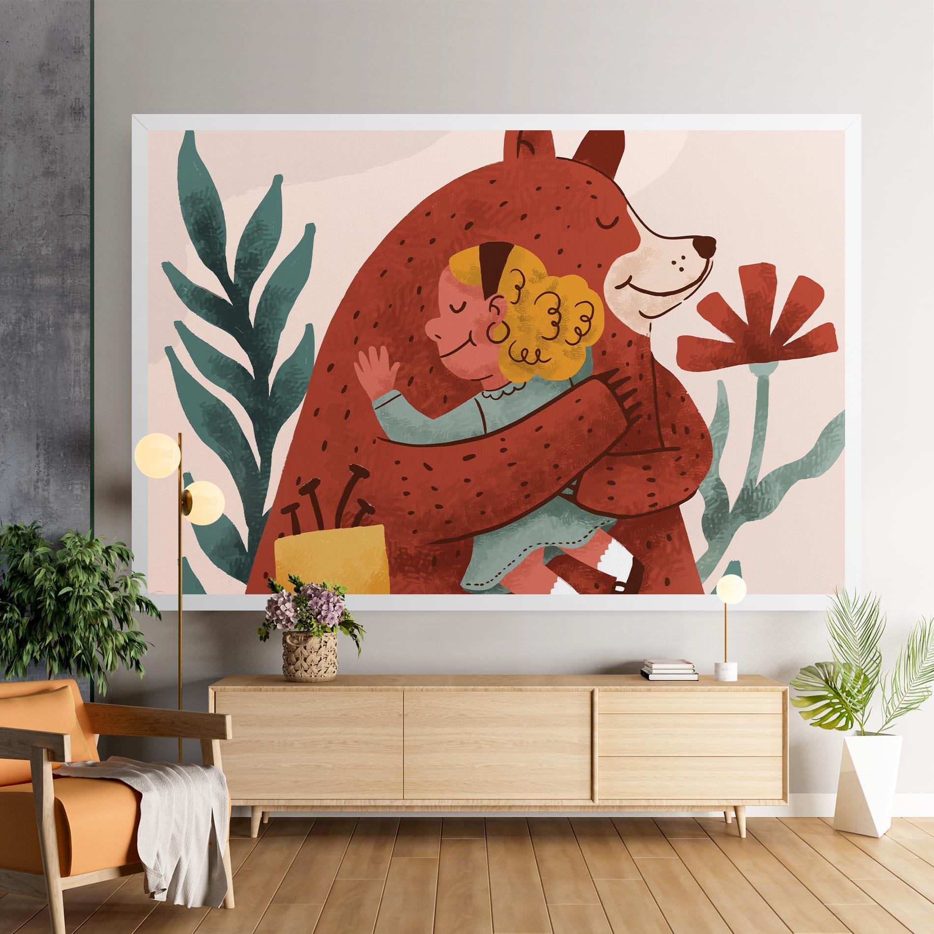 Obraz na Płótnie Bear Hug mockup 9