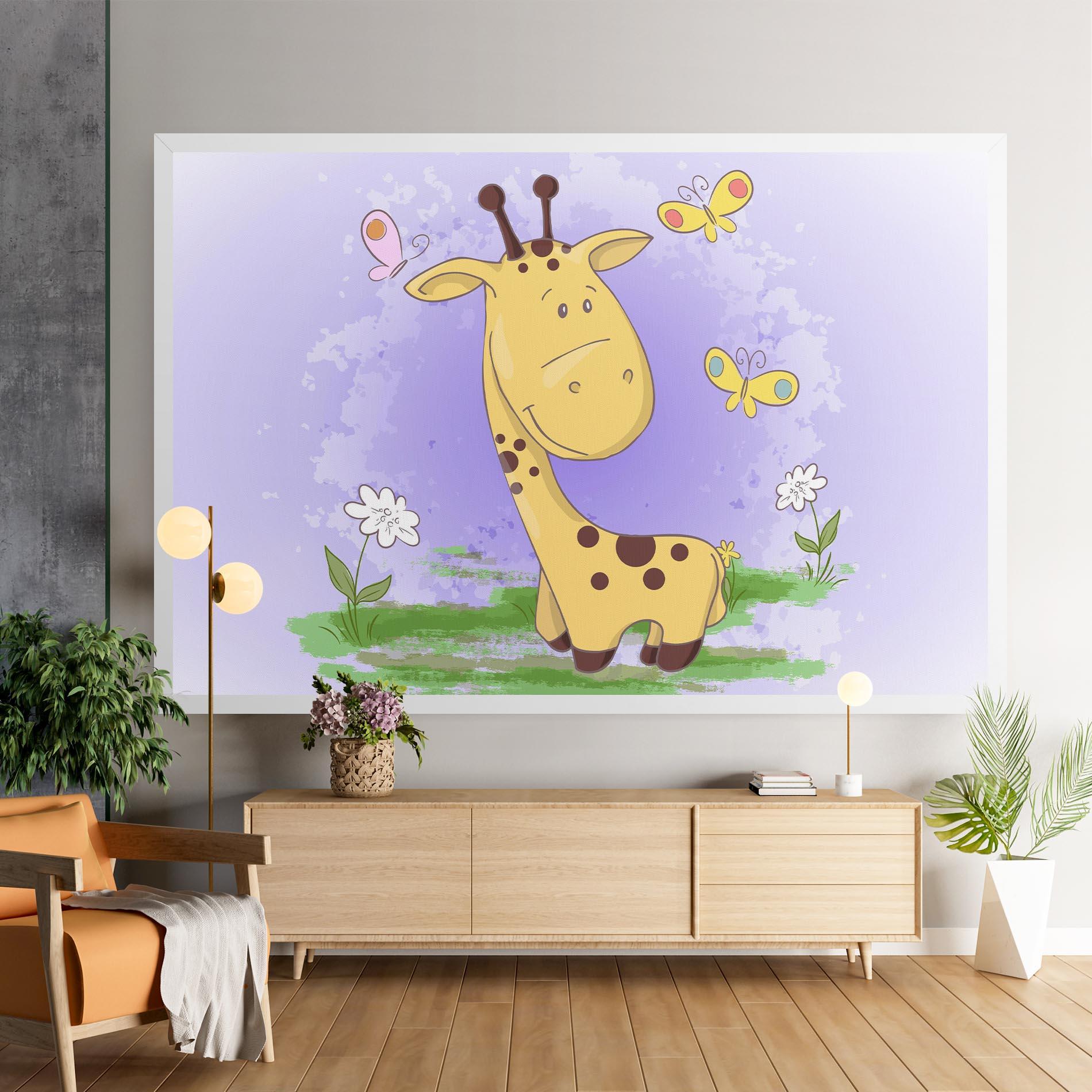 Obraz na Płótnie Cute Giraffe mockup 9