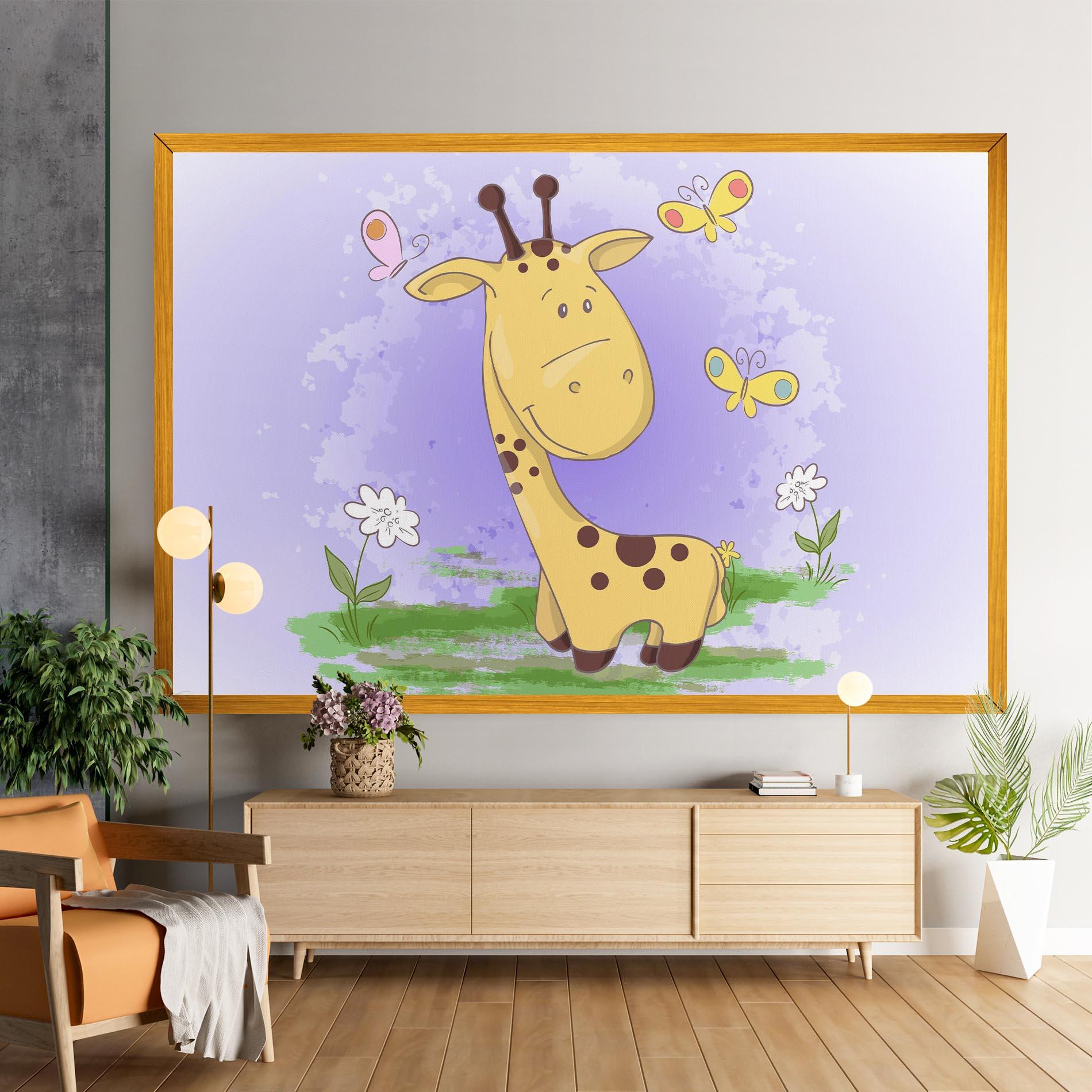 Obraz na Płótnie Cute Giraffe mockup 9