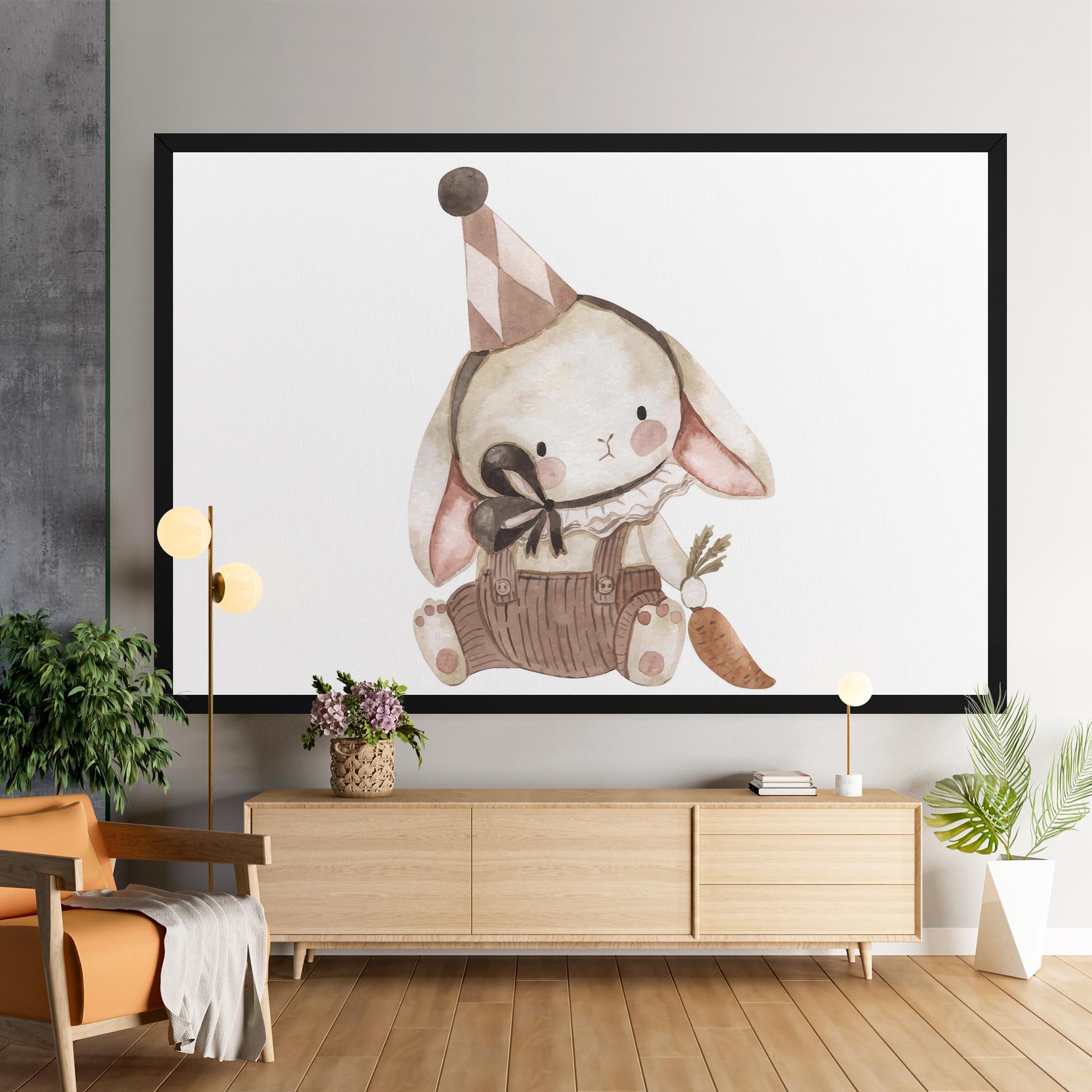 Obraz na Płótnie Baby Brown Rabbit mockup 9