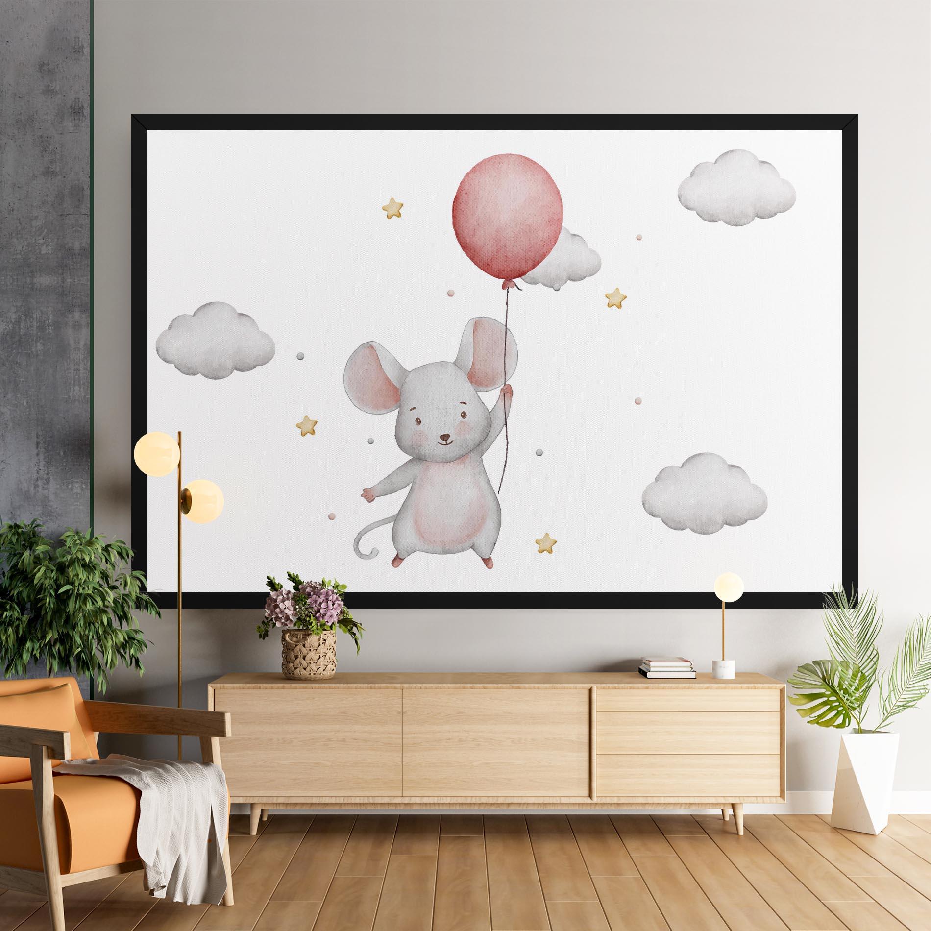 Obraz na Płótnie Mouse Balloon mockup 9