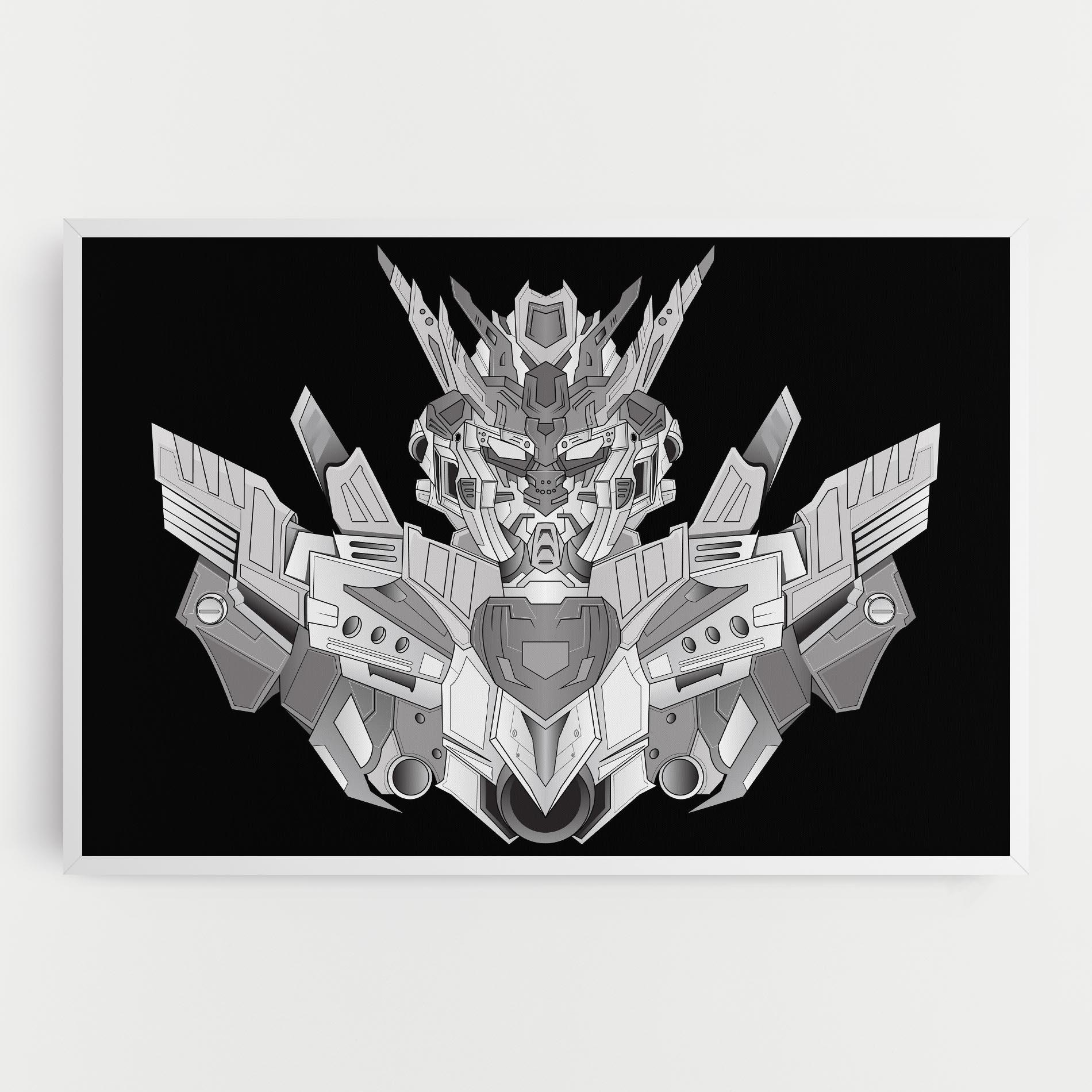 Obraz na Płótnie Grey Robot mockup 0