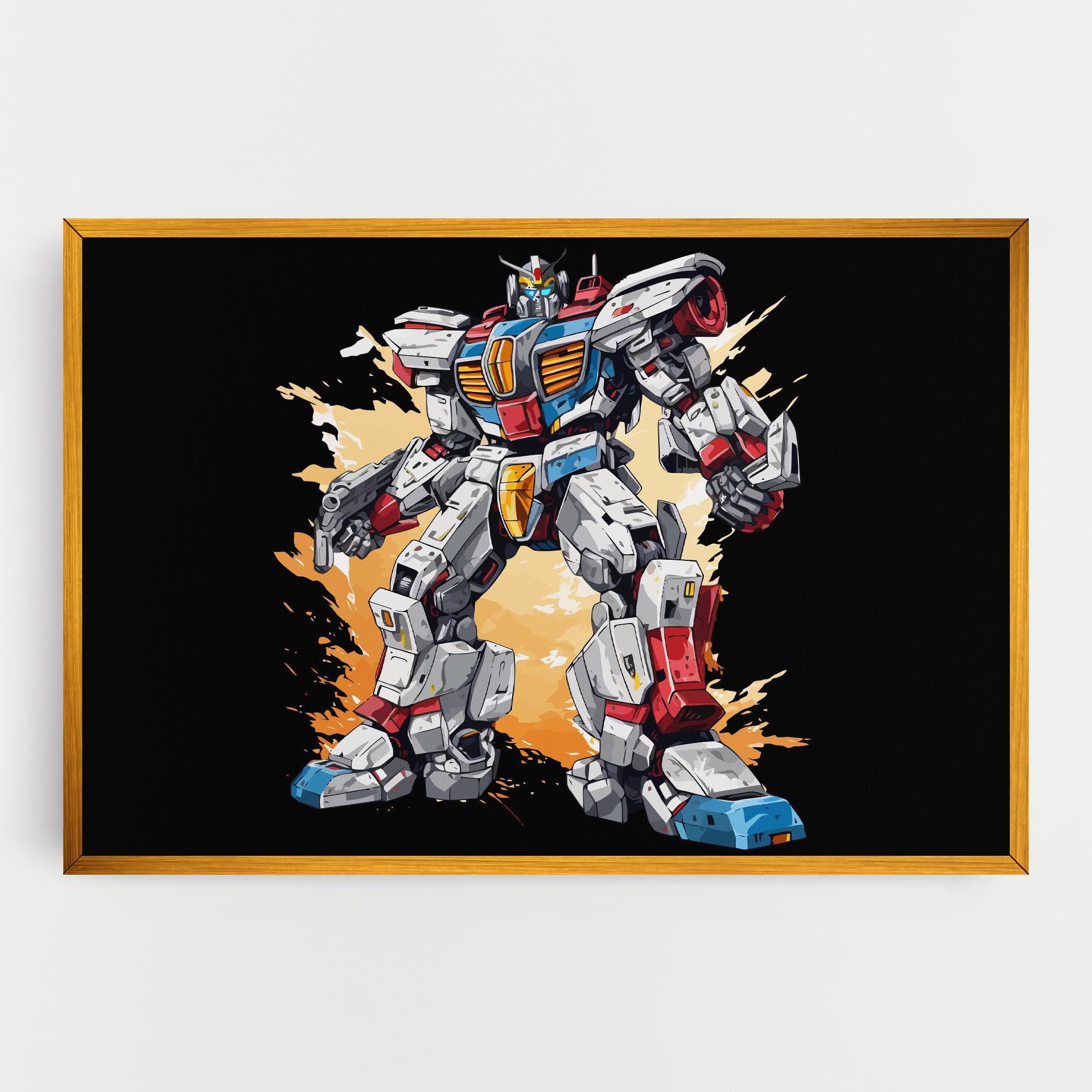 Obraz na Płótnie Crazy Robot mockup 0