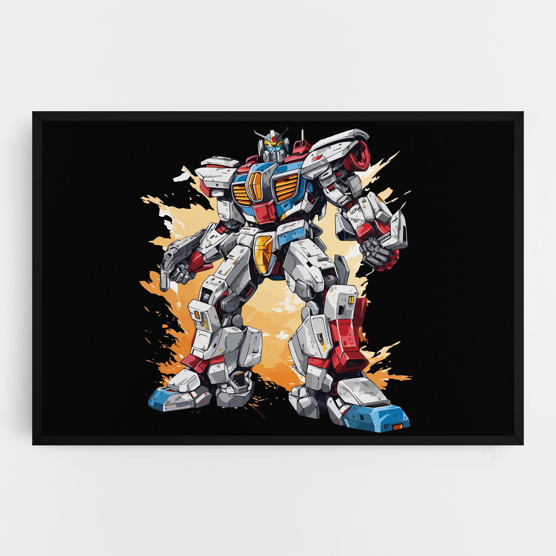 Obraz na Płótnie Crazy Robot mockup 0